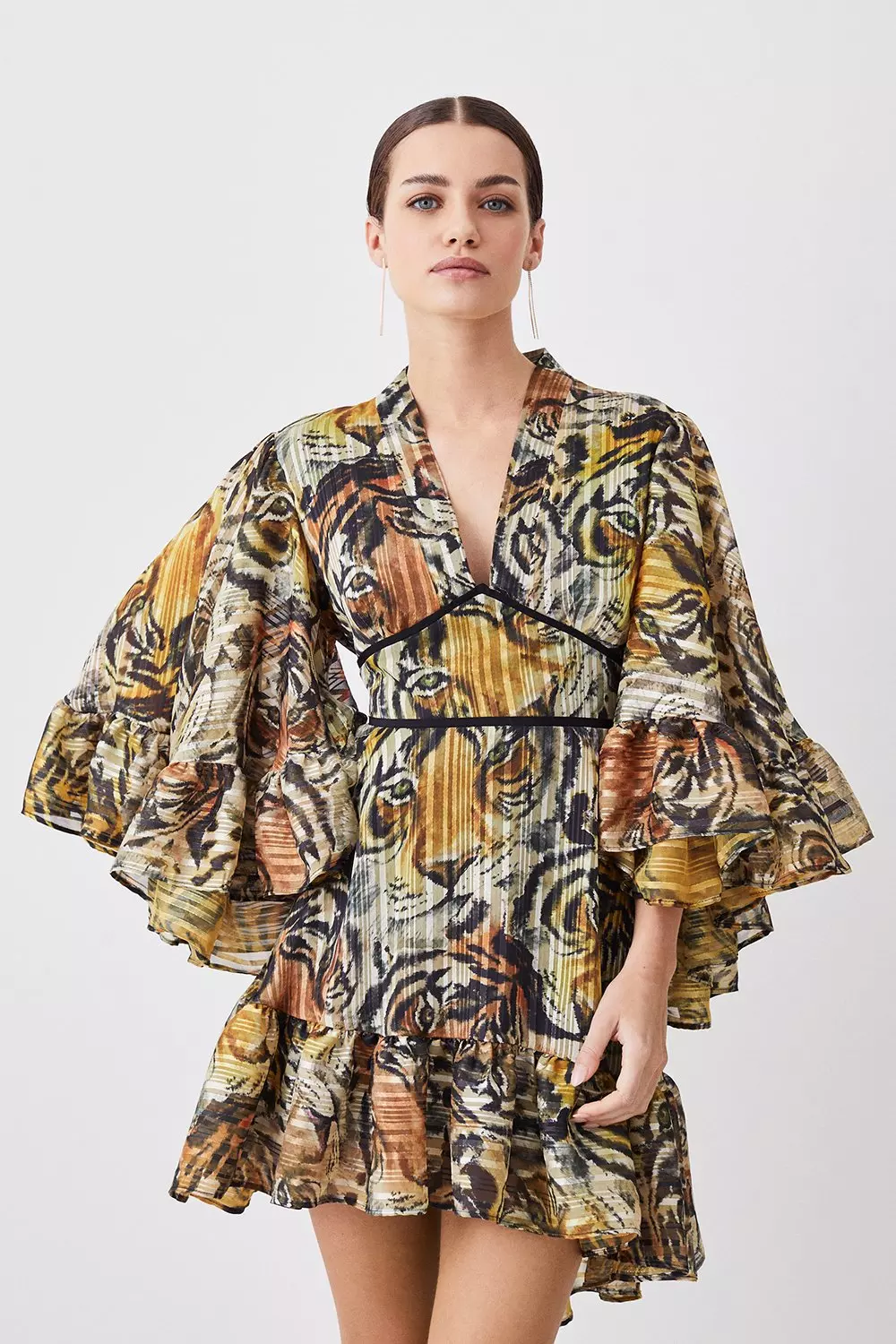 Karen millen sale tiger dress