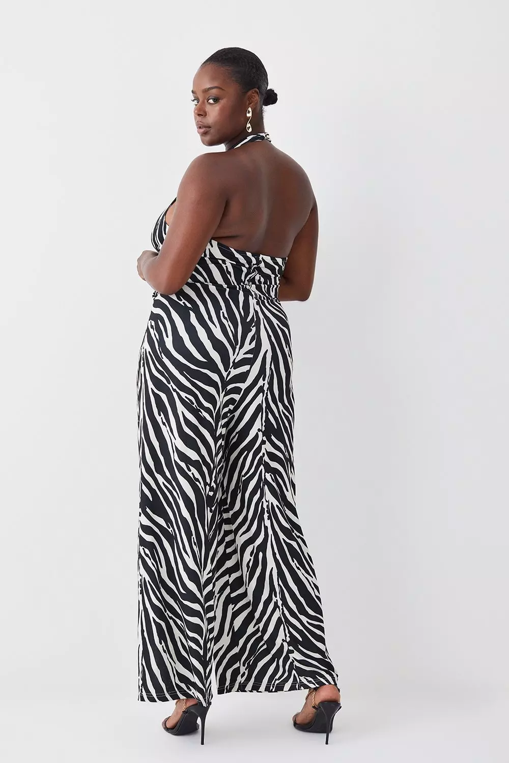 Plus Zebra Essential Bandeau Swimsuit