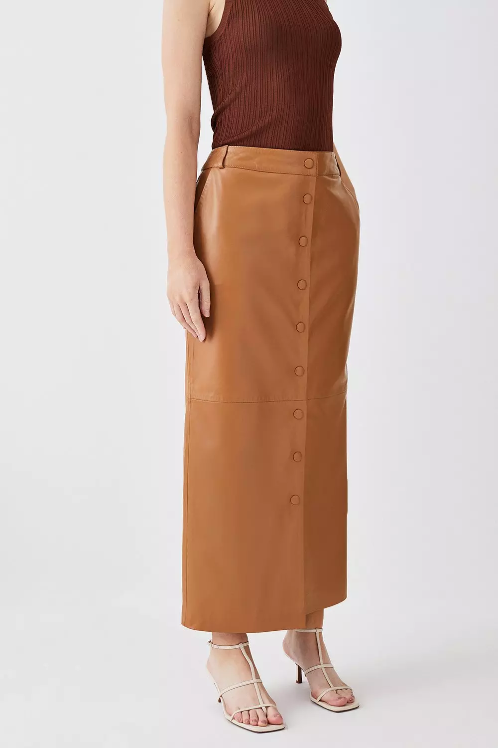 Camel best sale maxi skirt