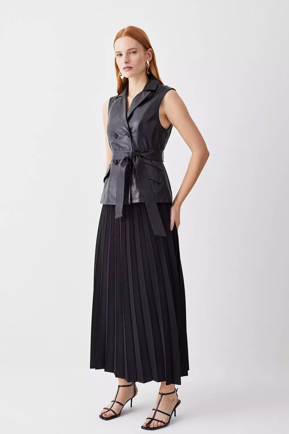 Karen millen best sale sleeveless wrap dress