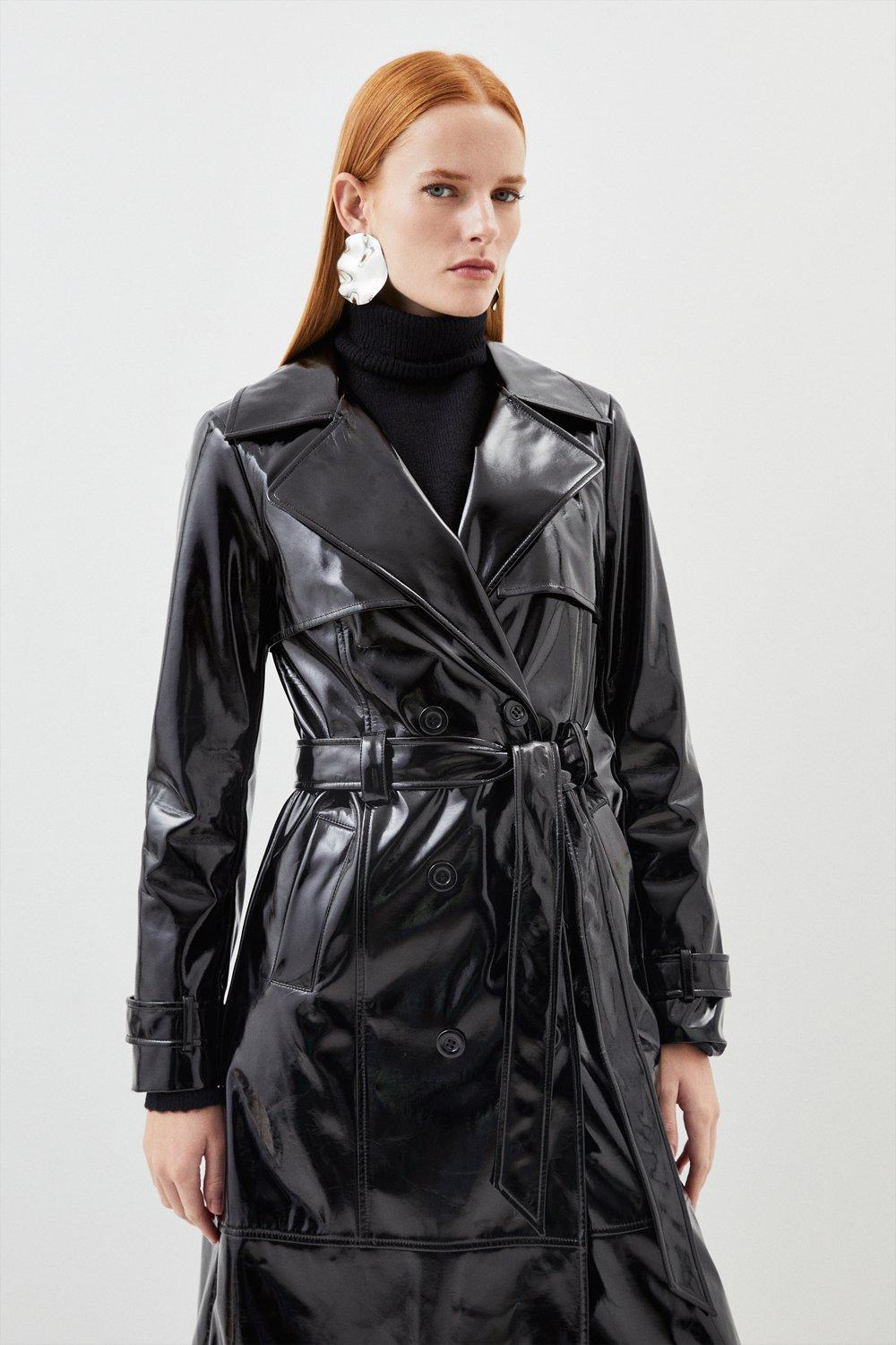 Plus size cheap vinyl raincoat