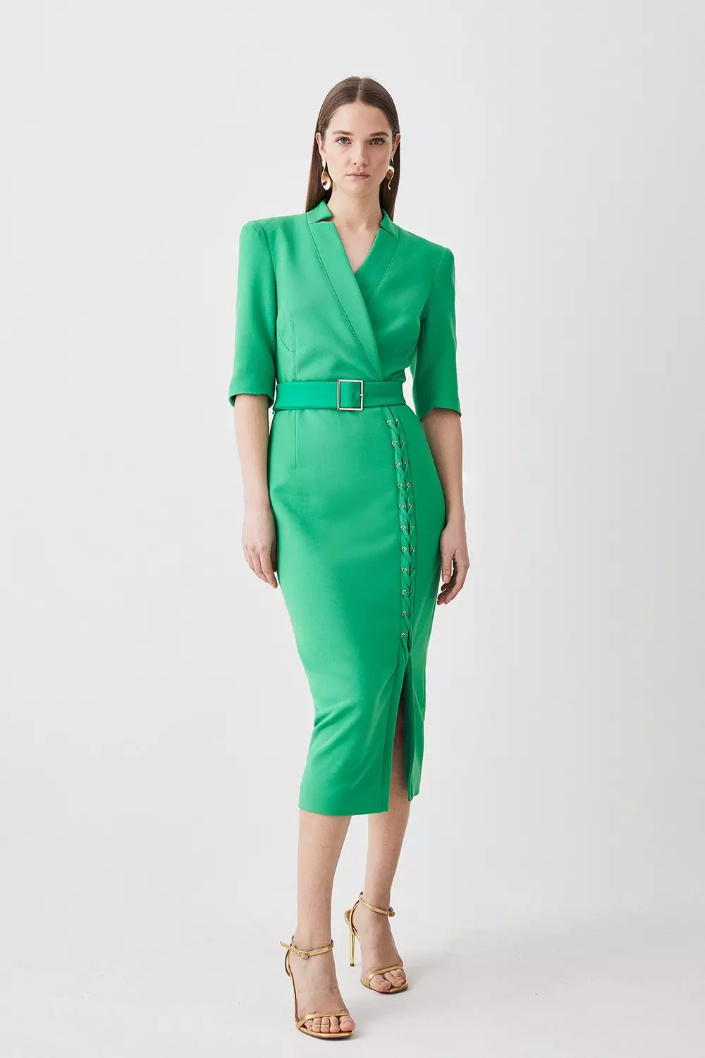 Karen millen red outlet dress sale