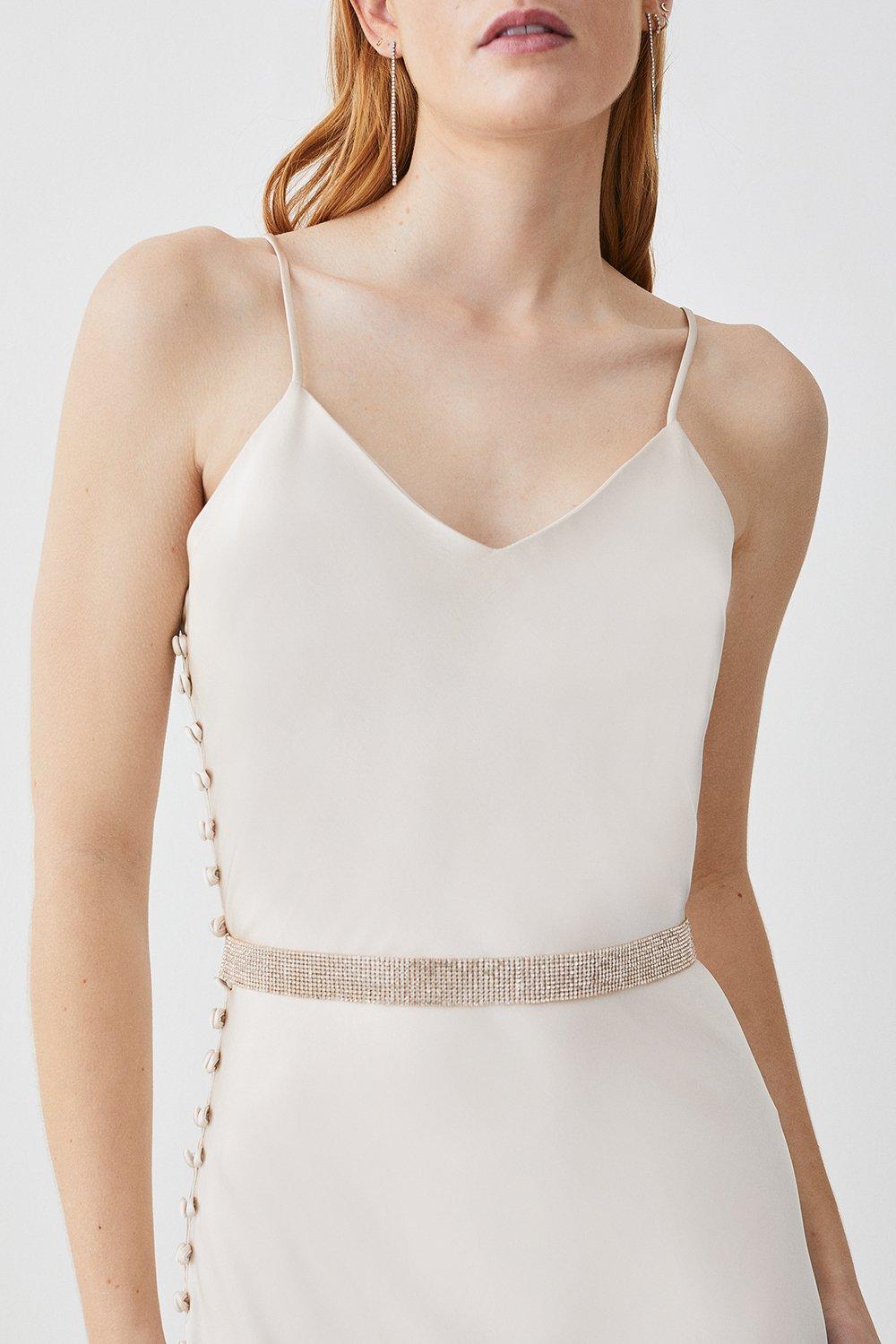 Diamante Jewel Waist Belt - Gold