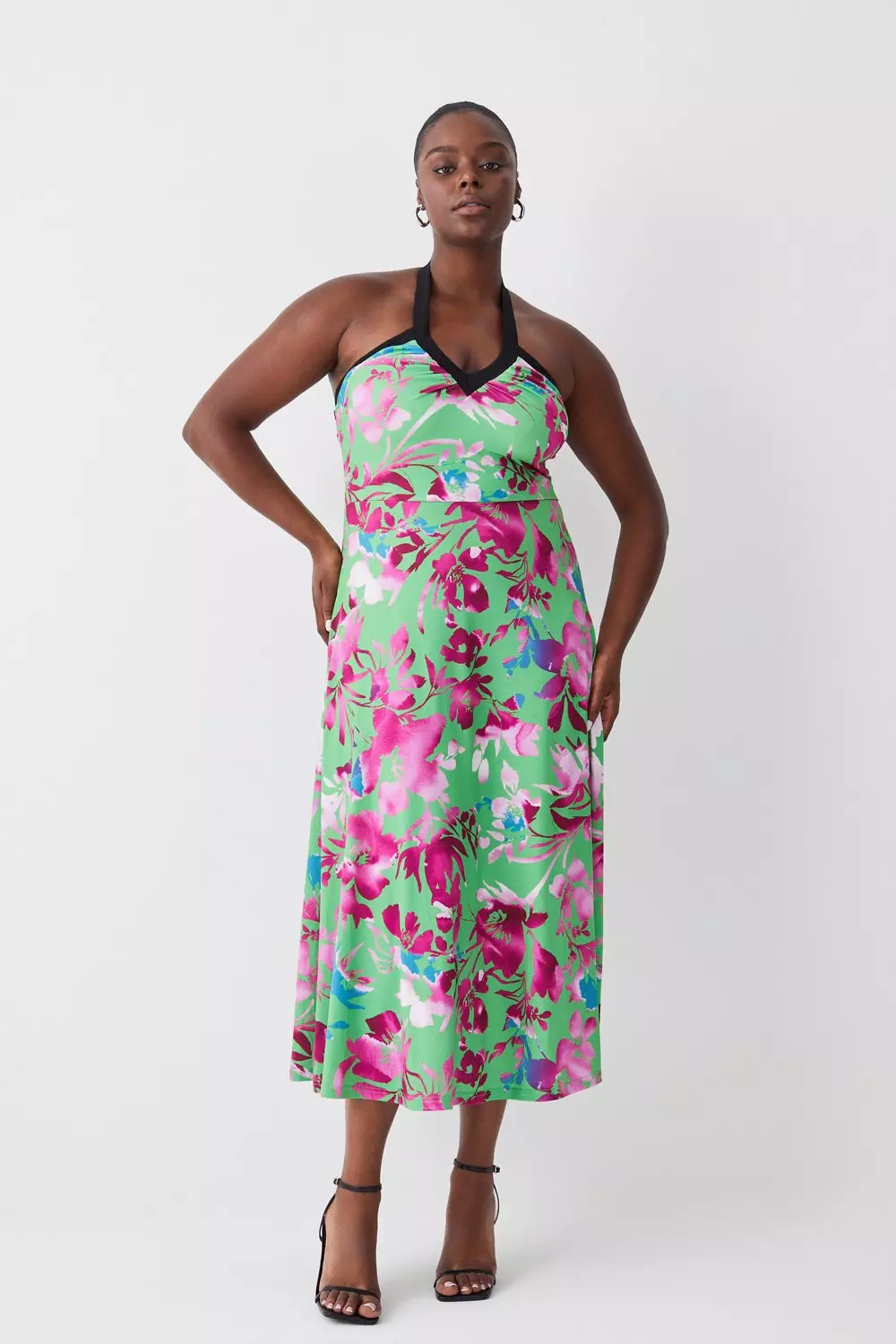 Made to measure plus size printed dress