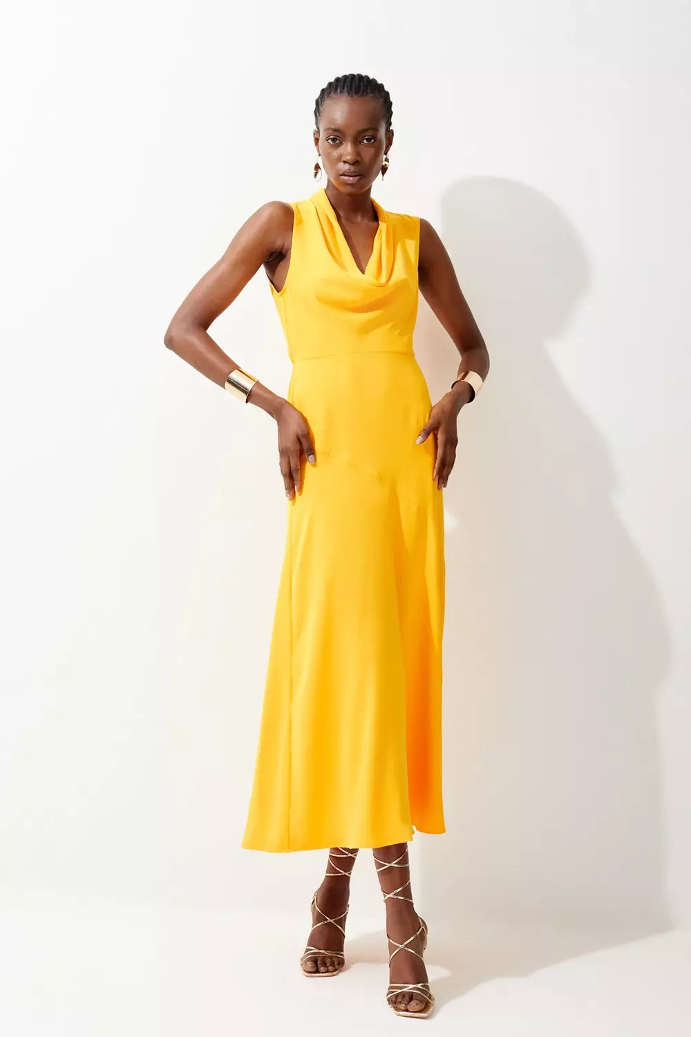 French connection hotsell mustard dress