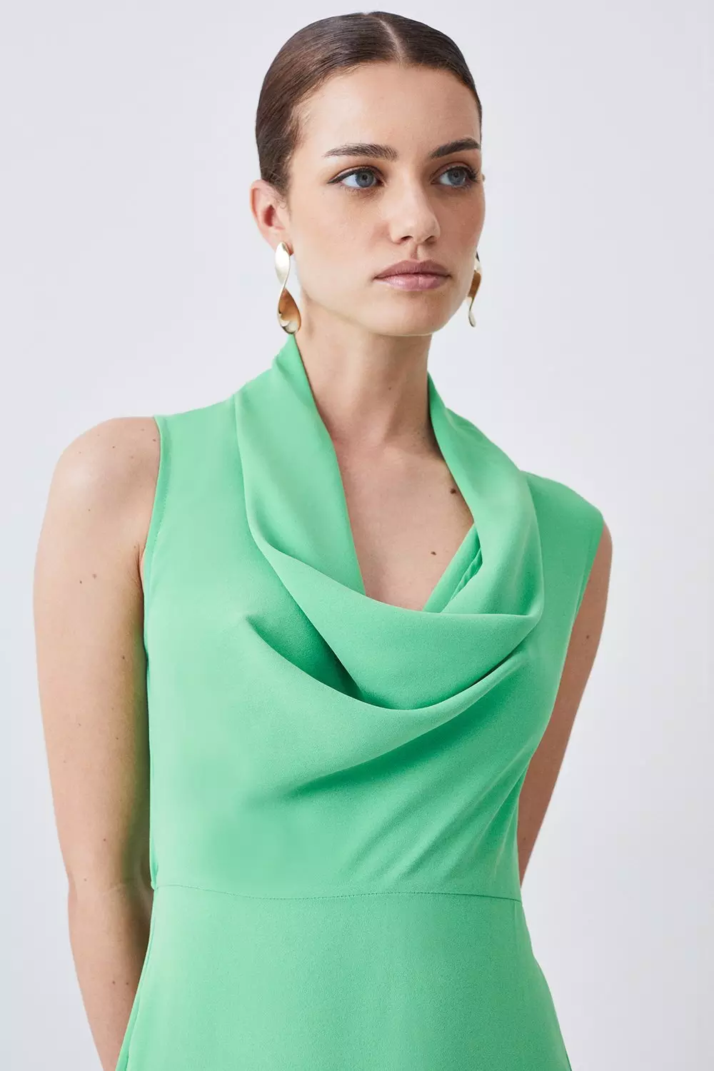 Petite cowl neck dress sales