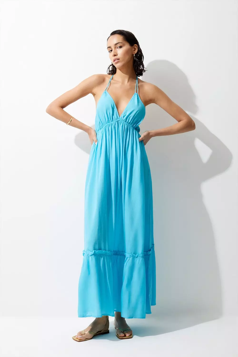 Tiered cheap beach dress