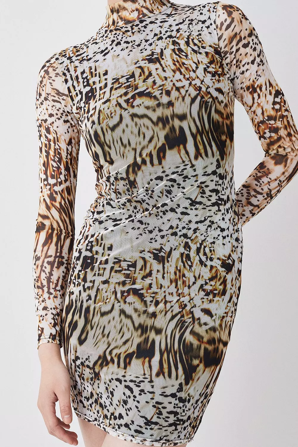 Mini snake shop print dress