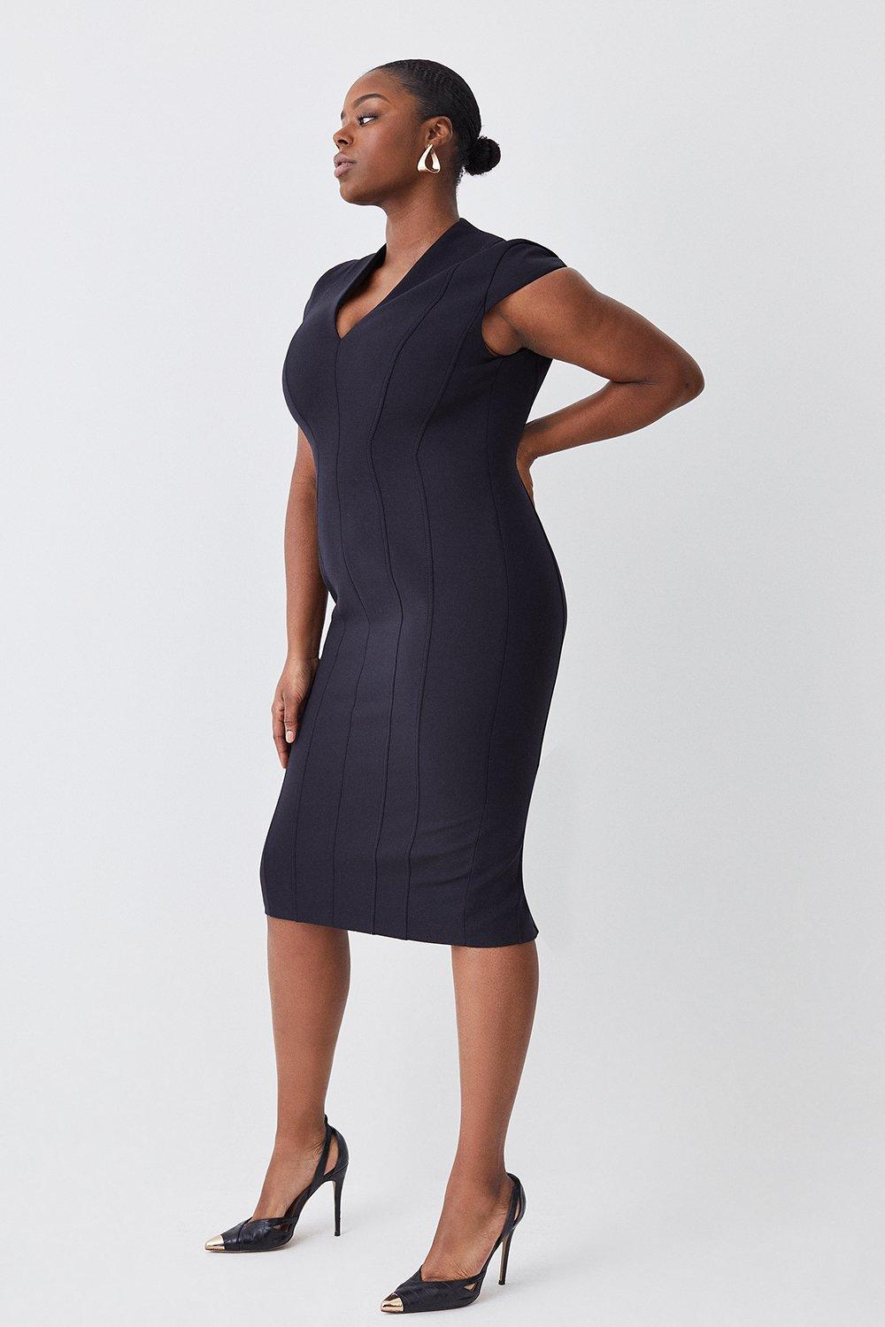 Plus size wear to work outlet dresses