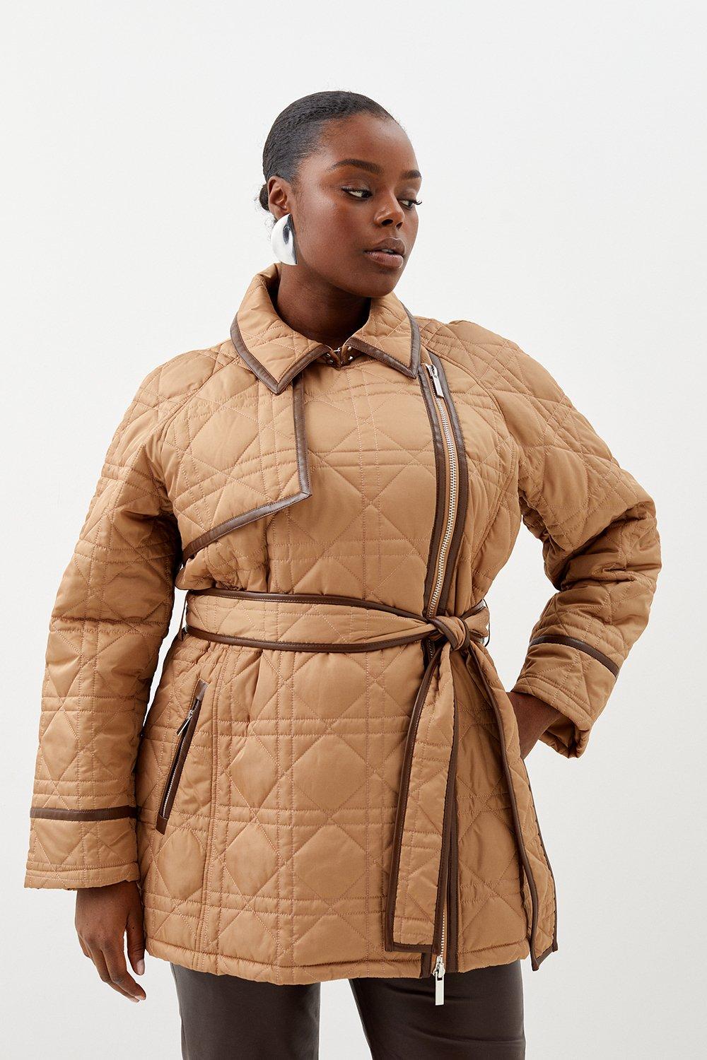 Burberry quilted 2024 jacket plus size