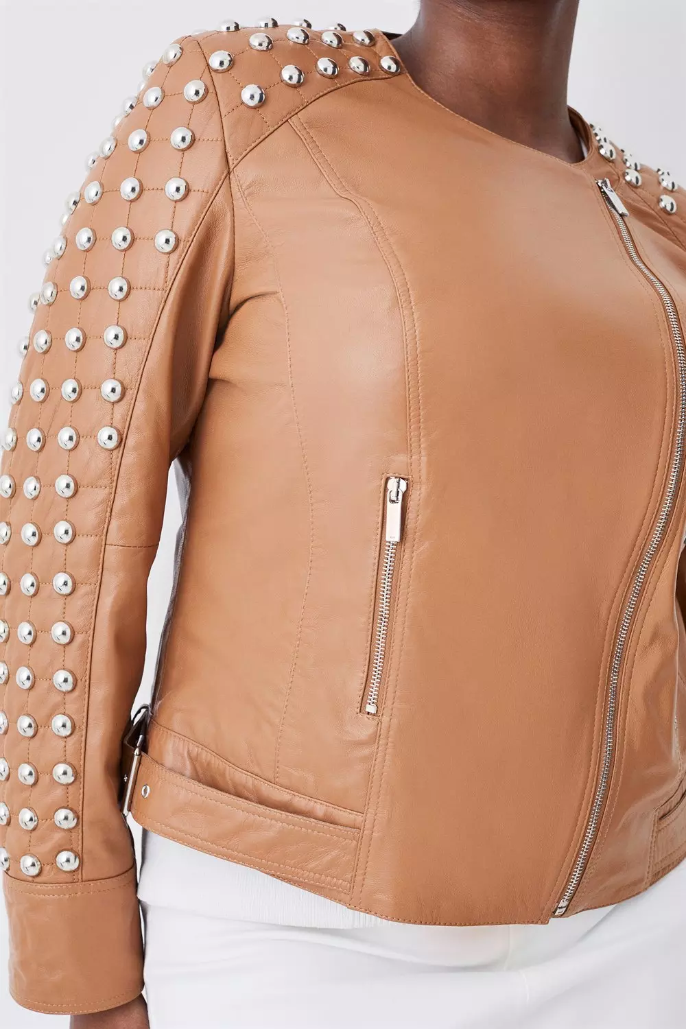 Suede Dome Studded Jacket