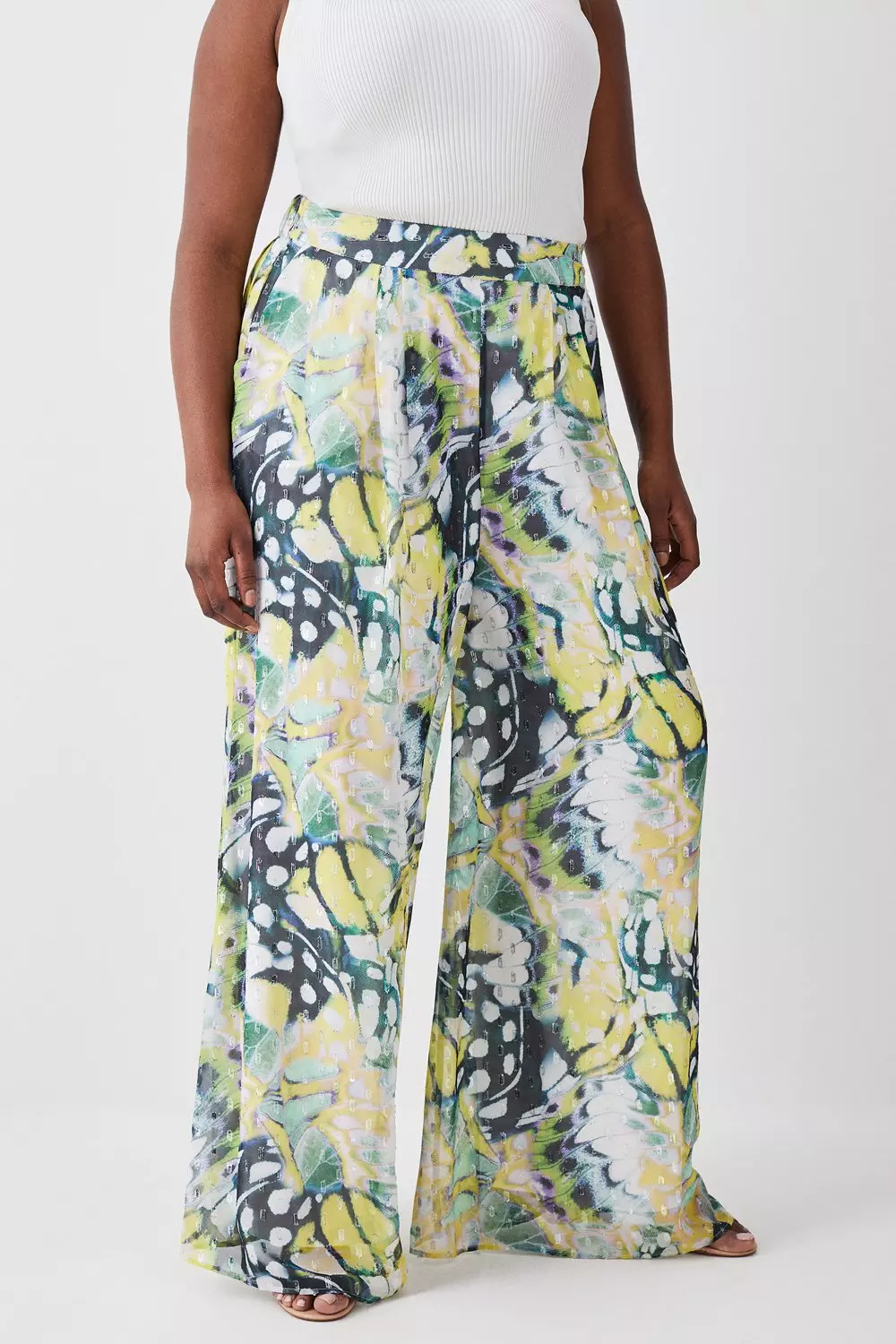 Plus Size Woven Summer Pants