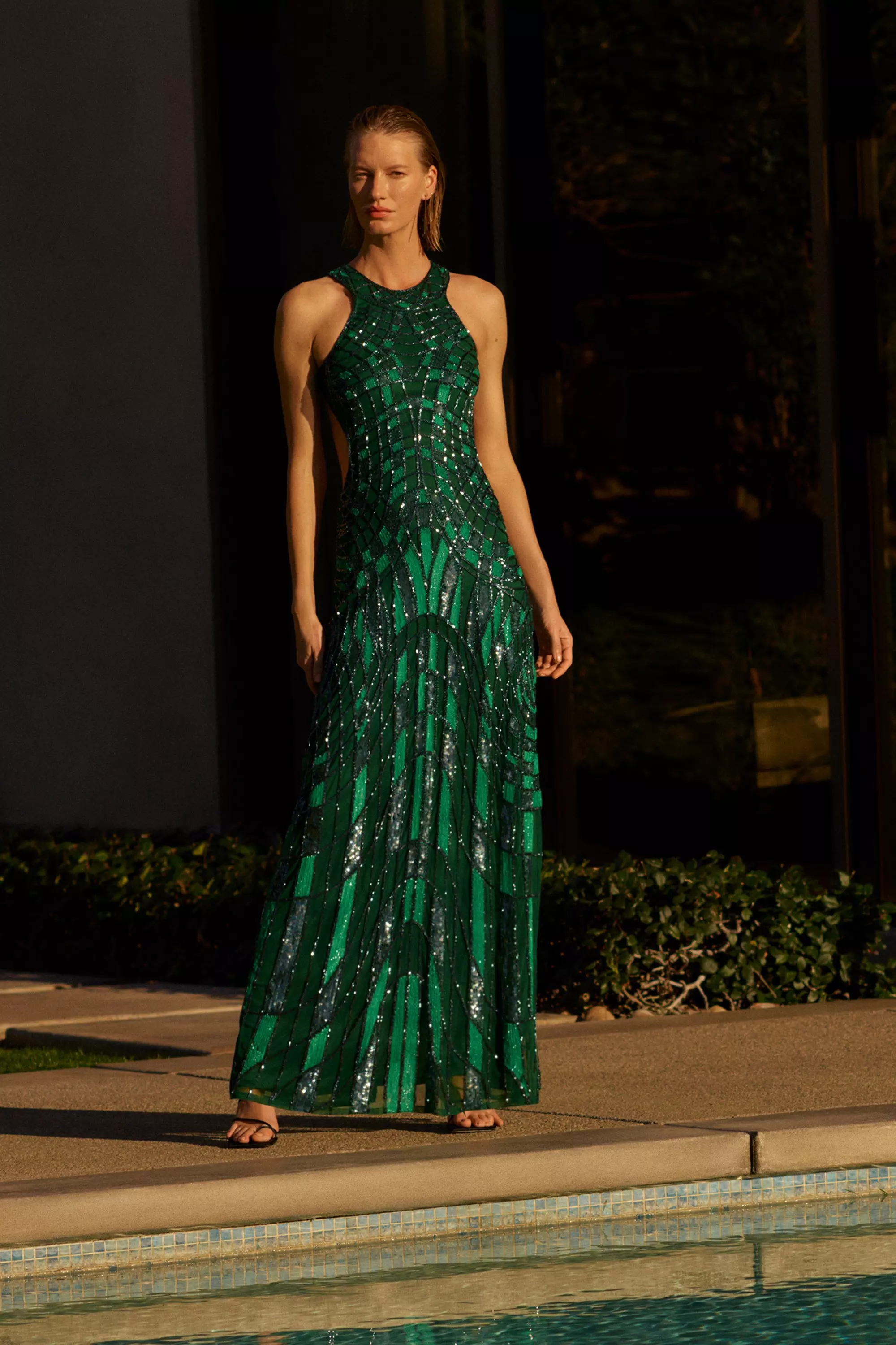 Karen millen 2025 green dress