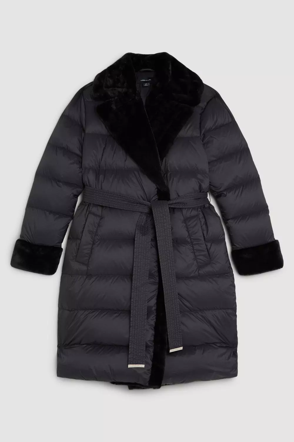 Fur lined padded online coat