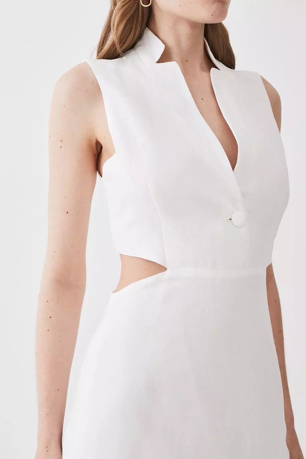 Karen millen outlet slashed neckline dress