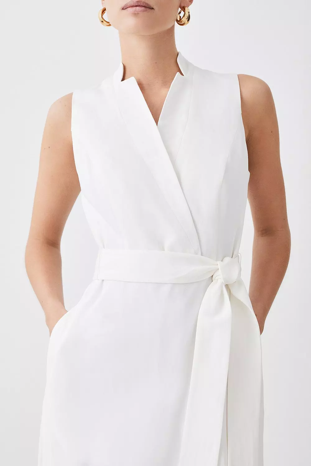 Karen millen a 2024 line wrap dress