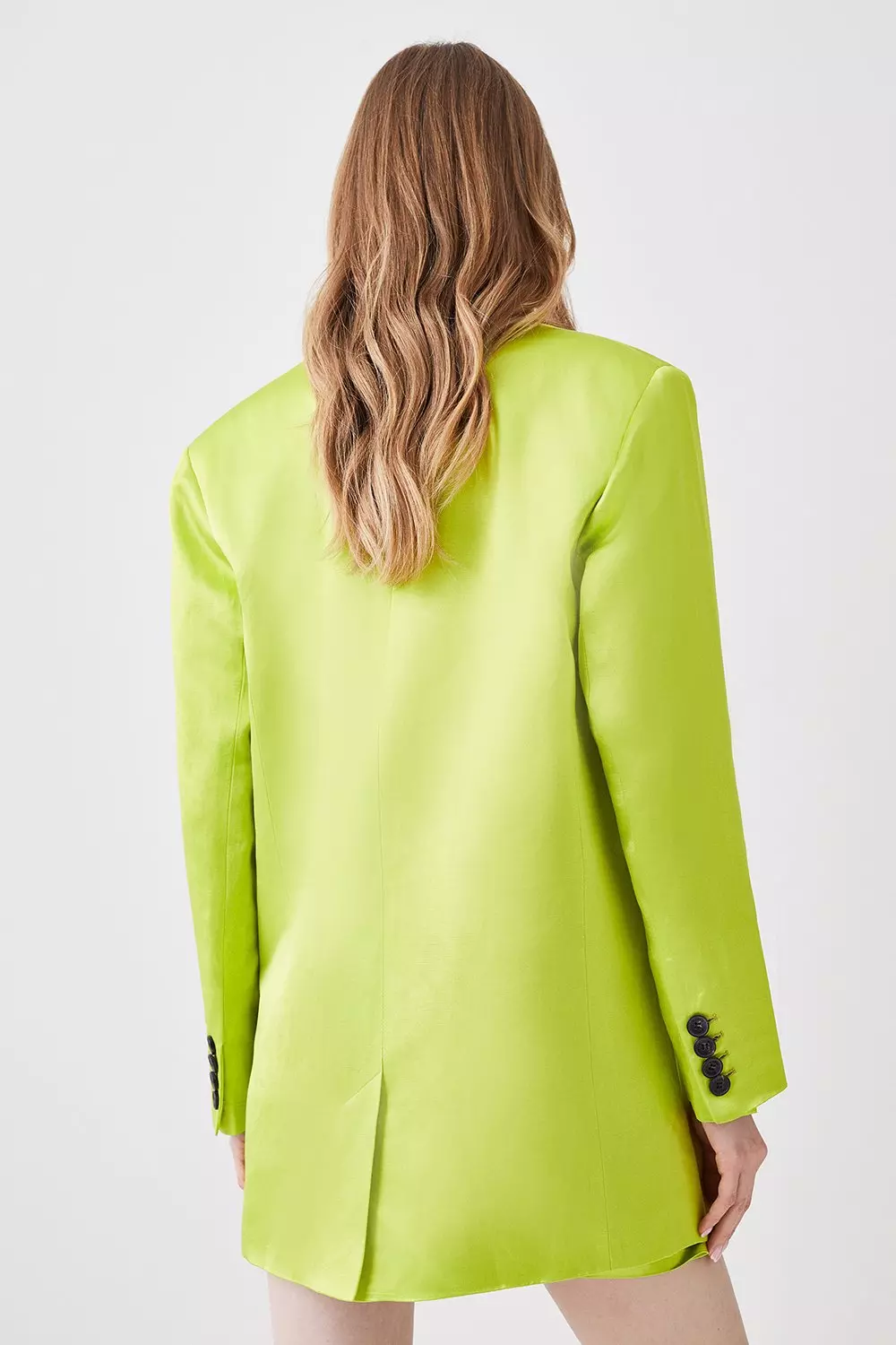 OOTO LONDON Satin Oversized Blazer | Karen Millen