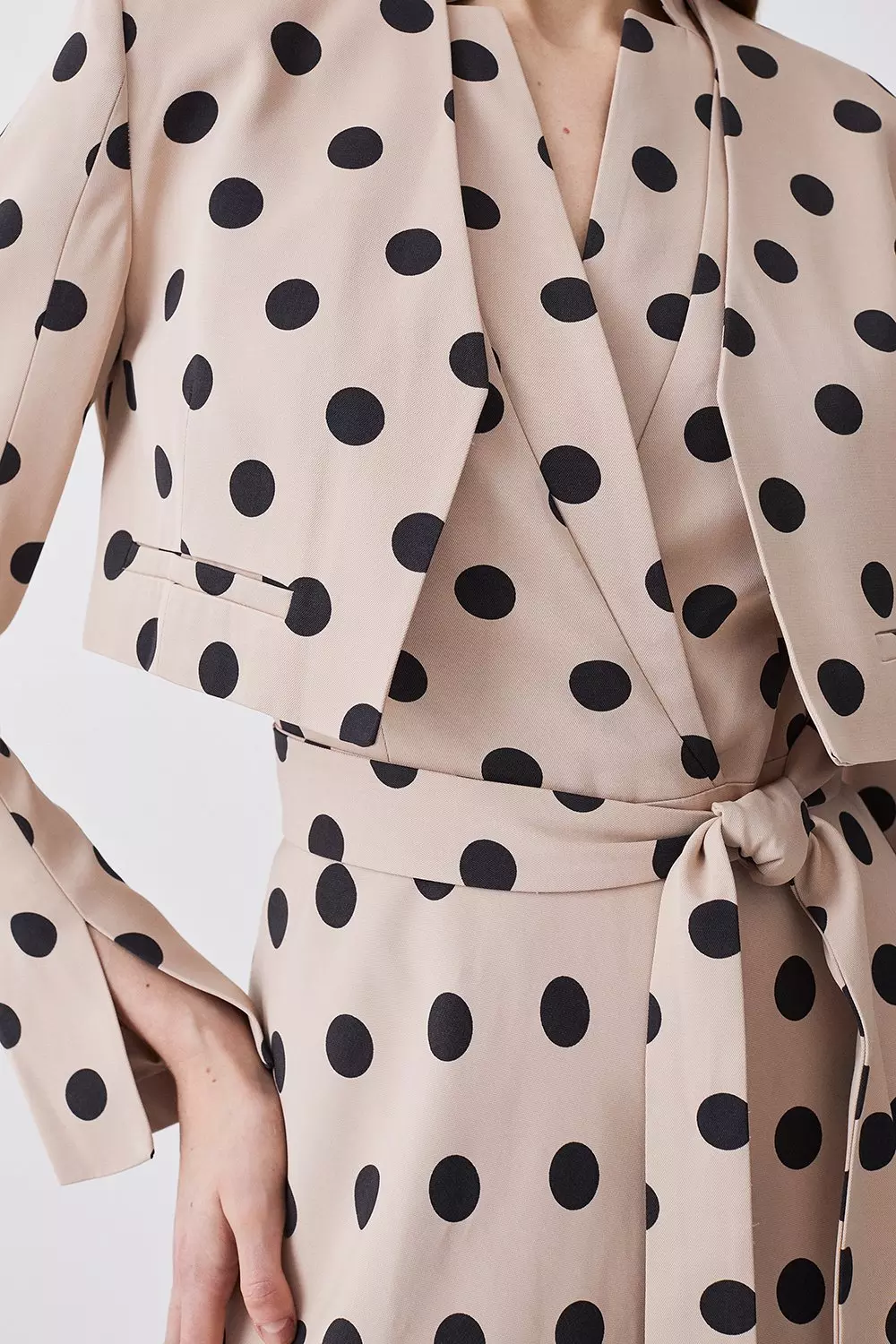 White polka dot clearance jacket