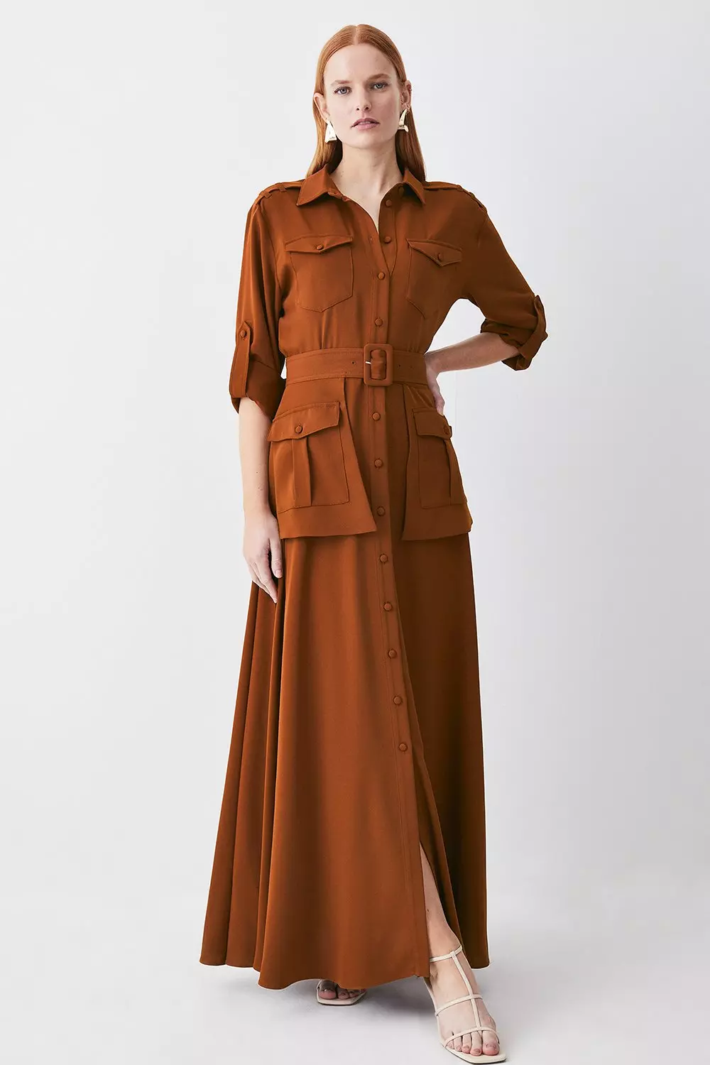 Tall maxi shirt dress sale