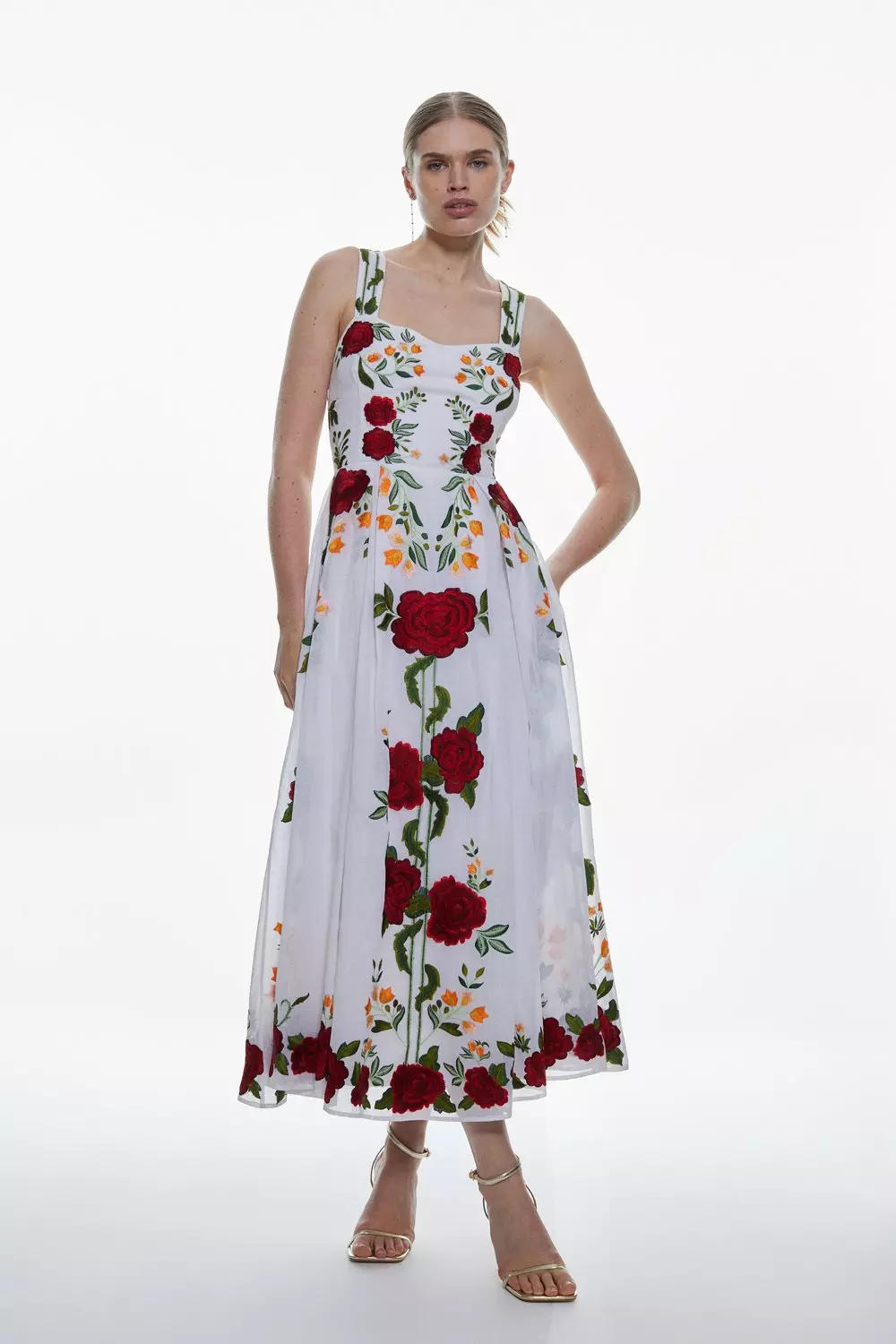 Rose 2025 embroidery dress