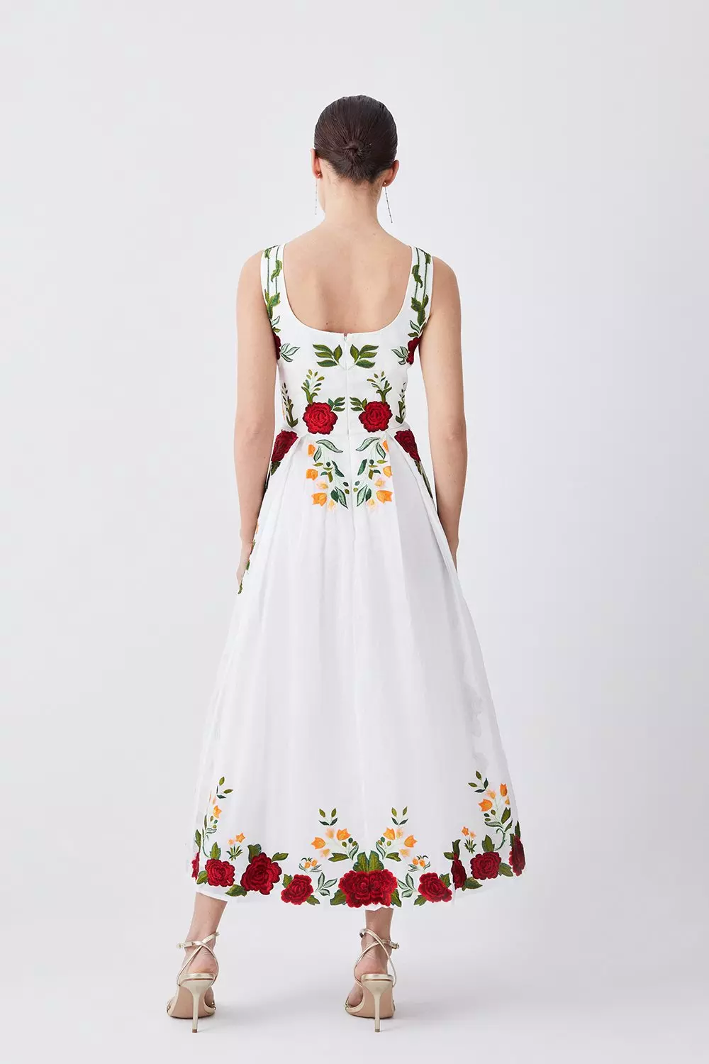 Karen millen best sale embroidered midi dress