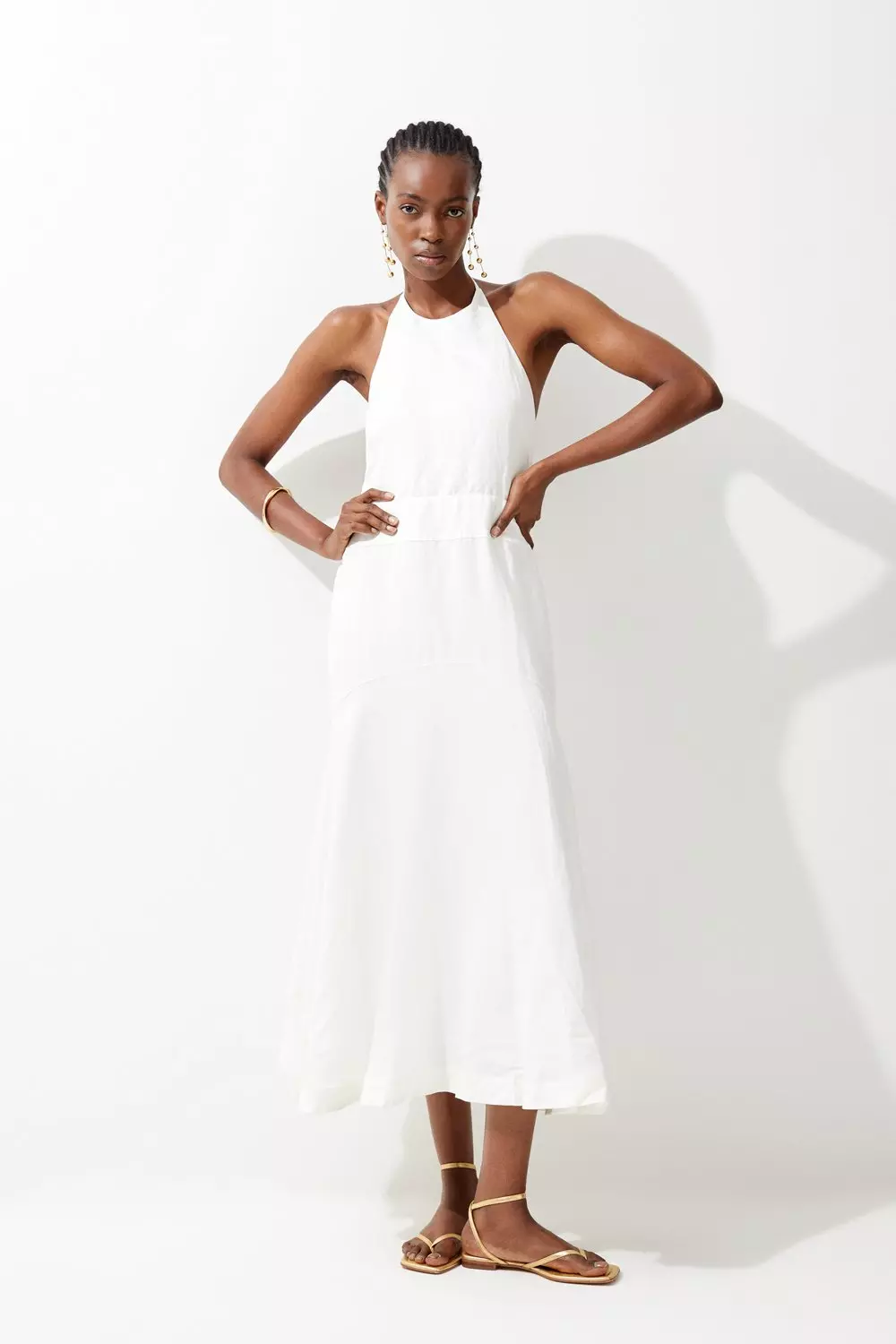 All white best sale halter dress