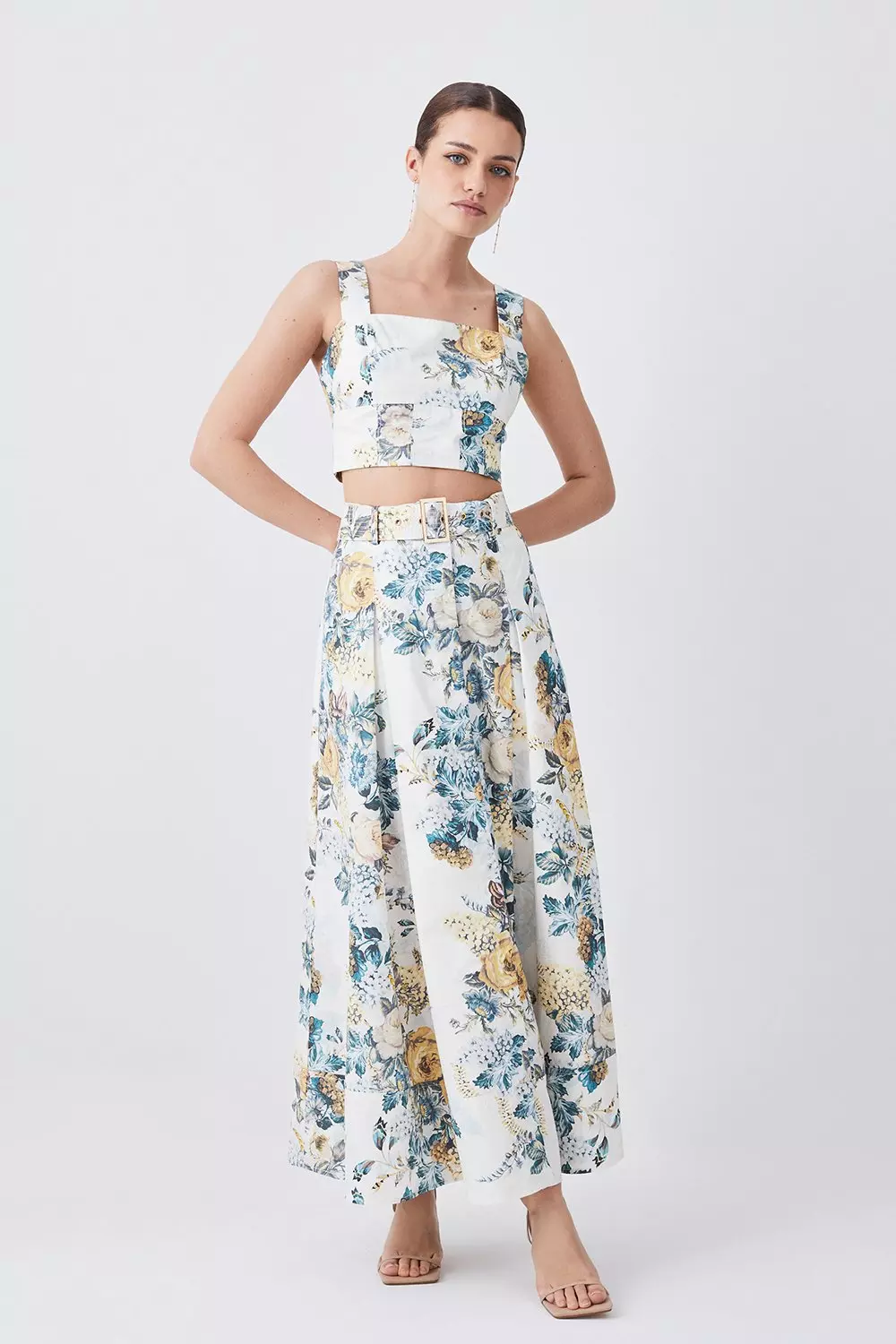 Karen millen floral maxi skirt sale