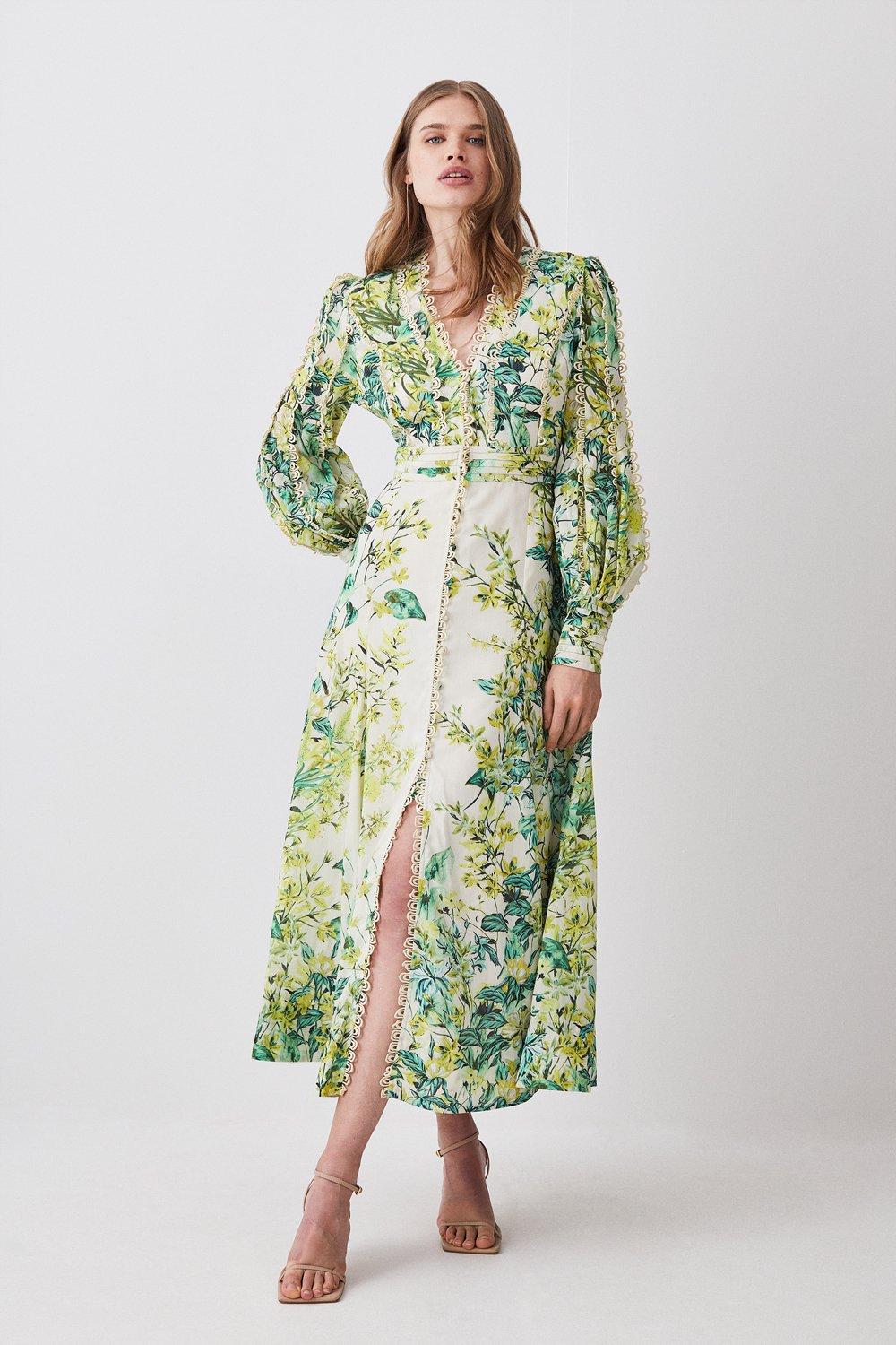 Karen millen outlet floral maxi dress