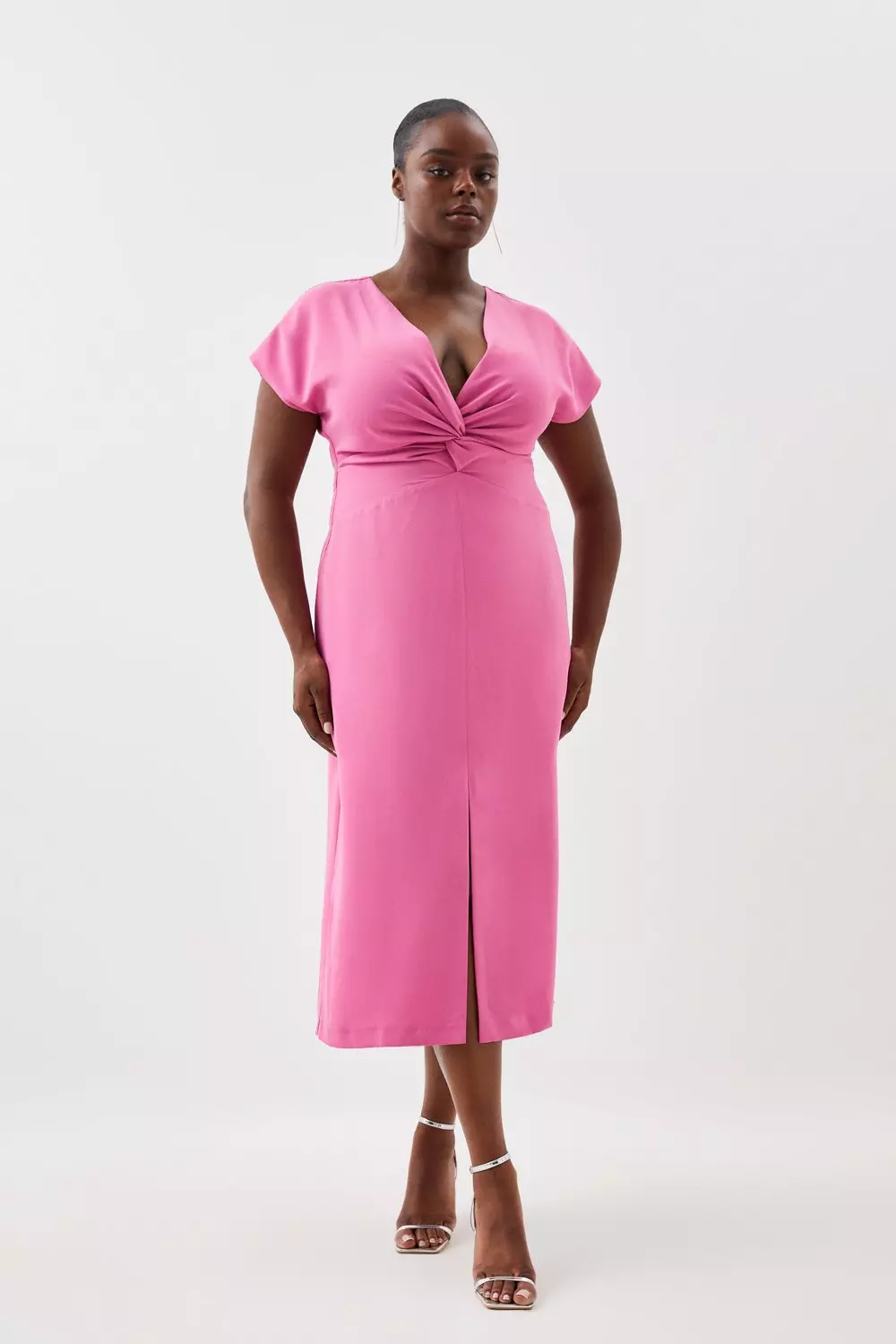 Plus size light outlet pink dress