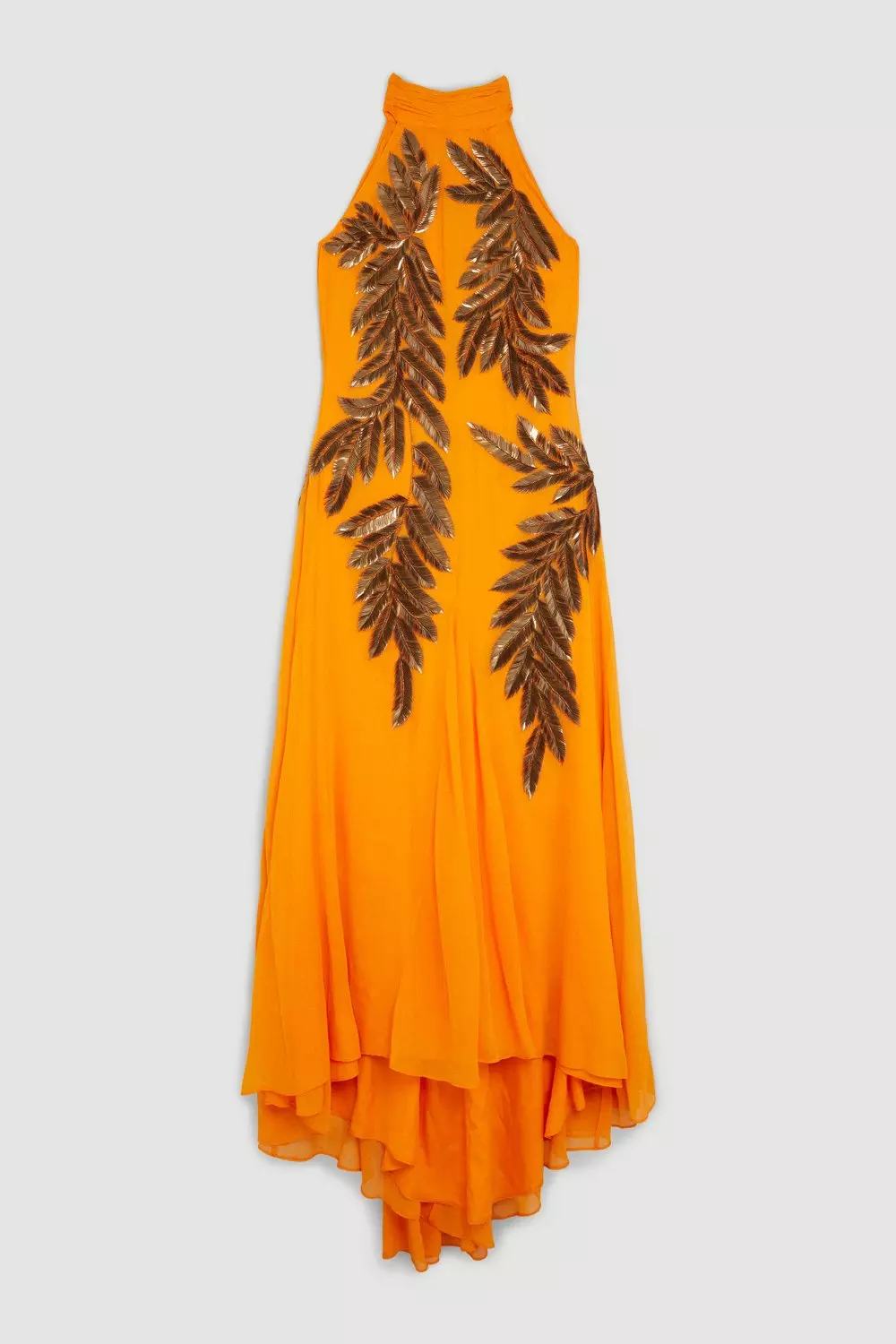 Karen millen blue and best sale orange dress