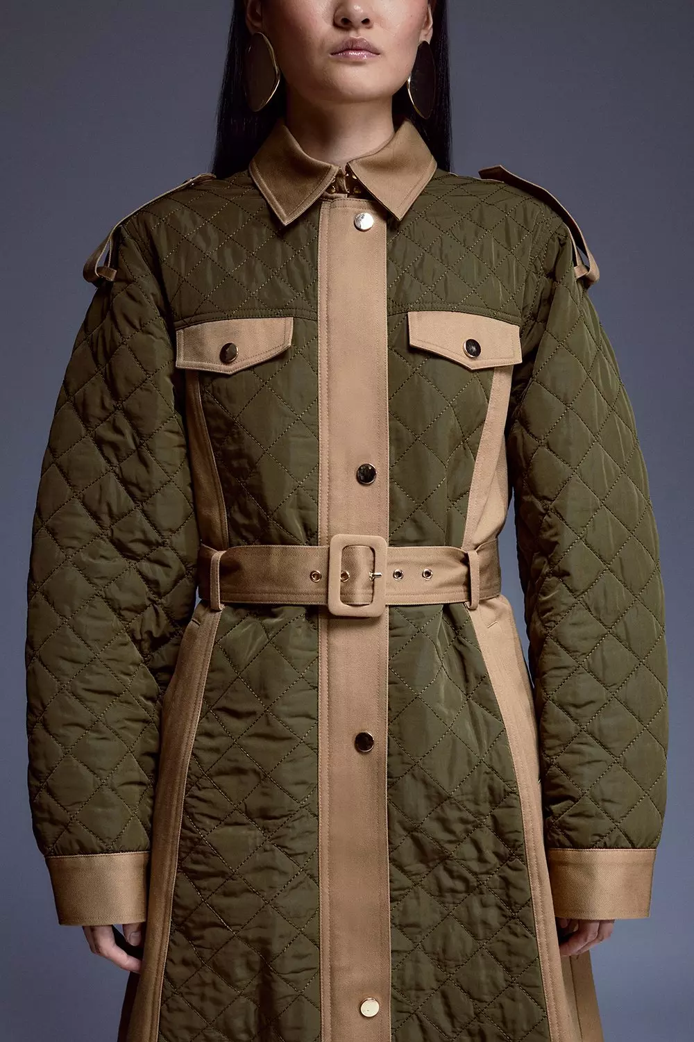 Burberry quilted clearance trench jacket