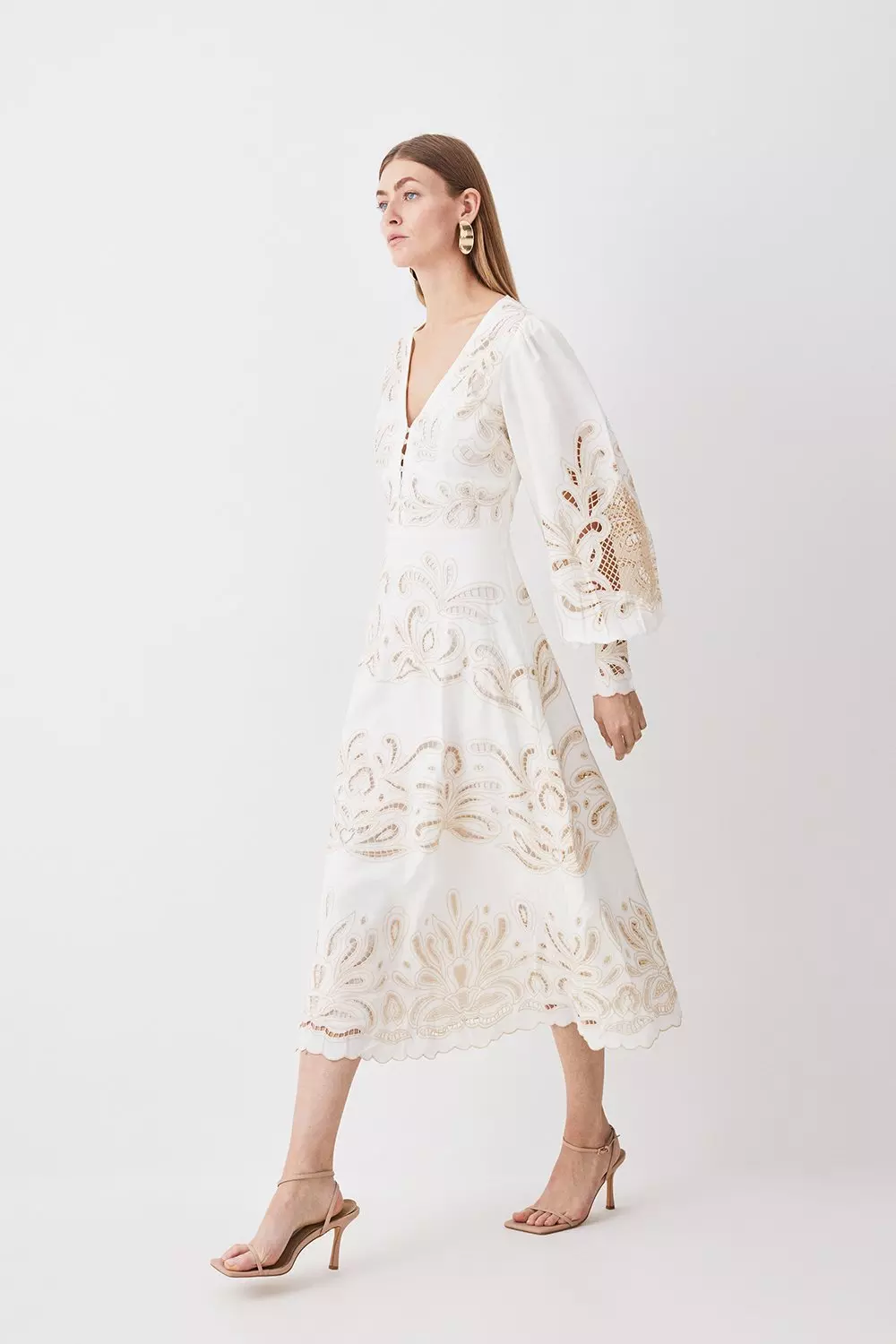 Karen millen 2025 white dress sale