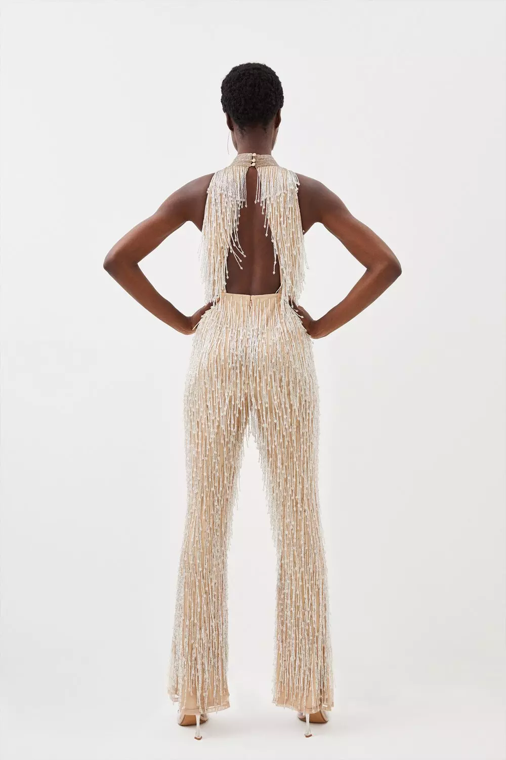 Show Off  Black Fringe Jumpsuit – Ellaé Lisqué