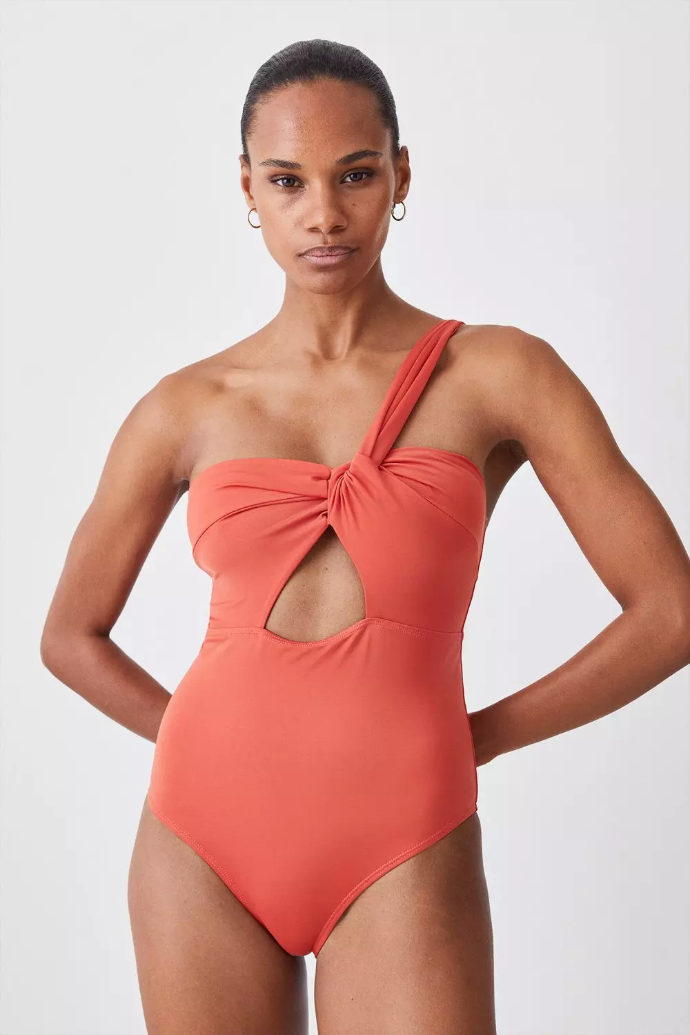 Goddess Asymmetric Swimsuit Karen Millen