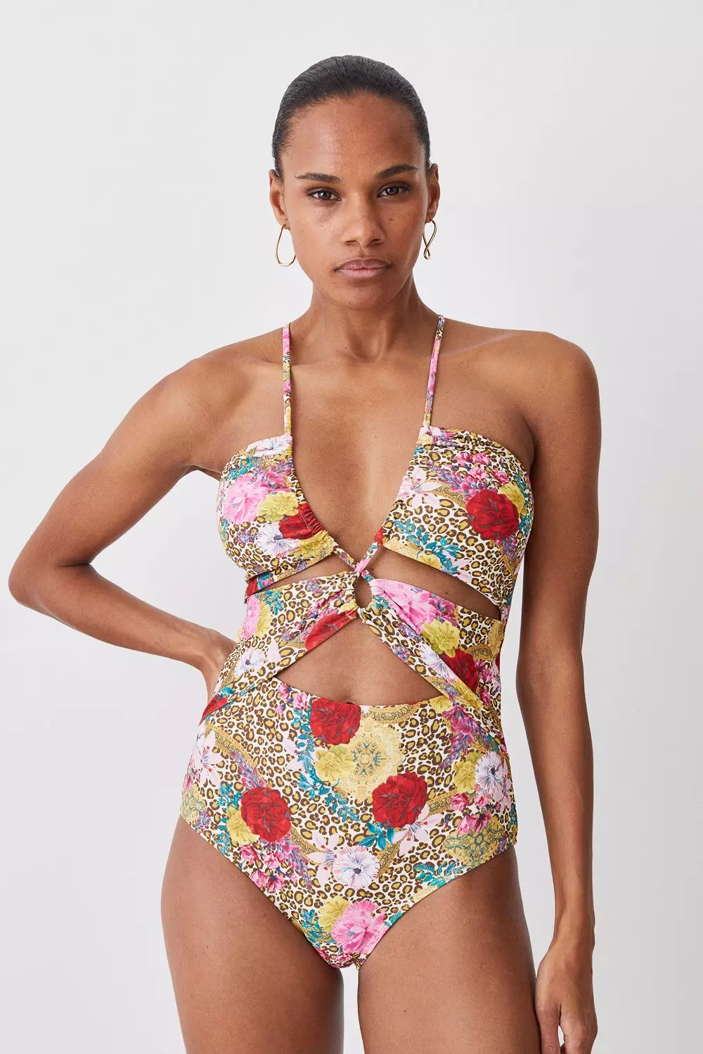 Tie in hot sale front swimsuit