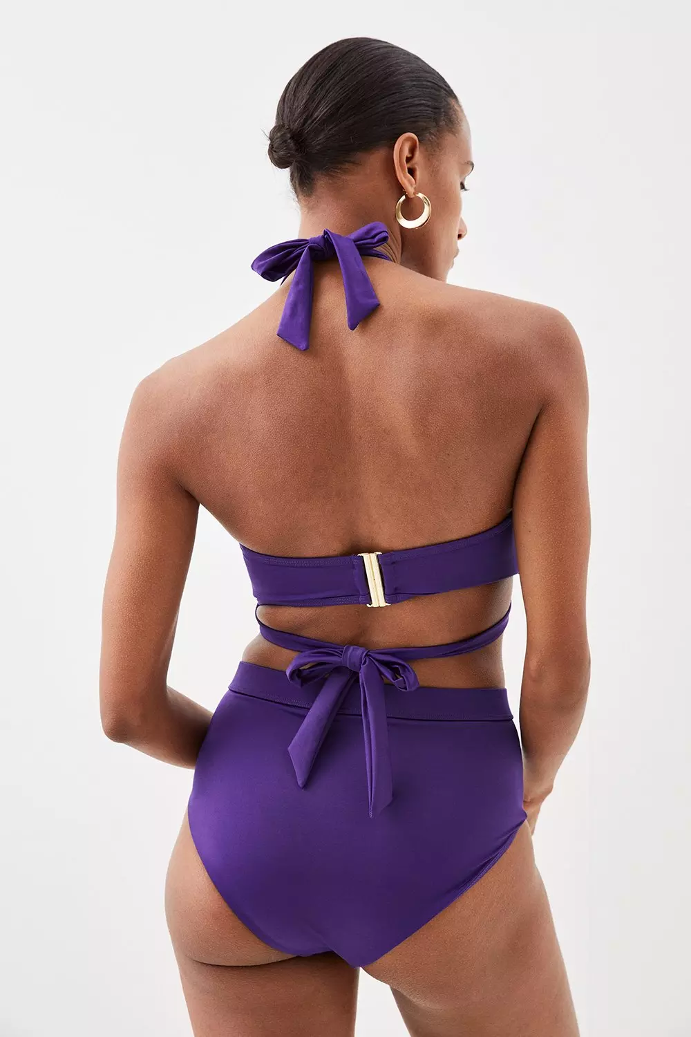 Purple high waisted bikini 2024 bottoms