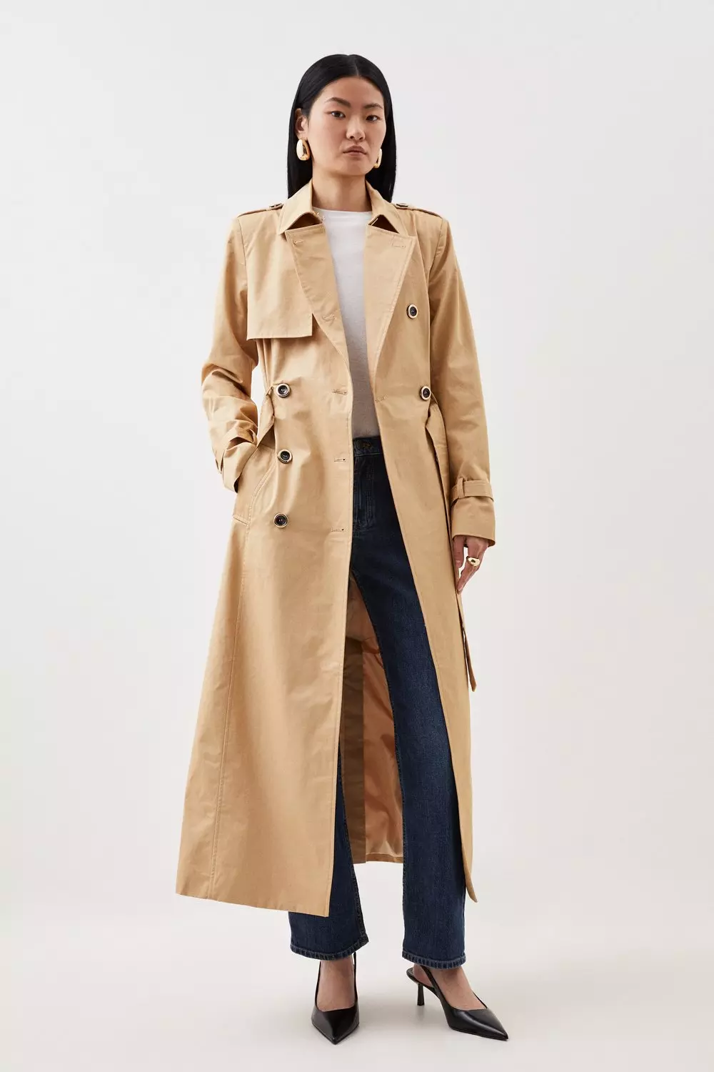 Women's 100% Cotton Trench Coats