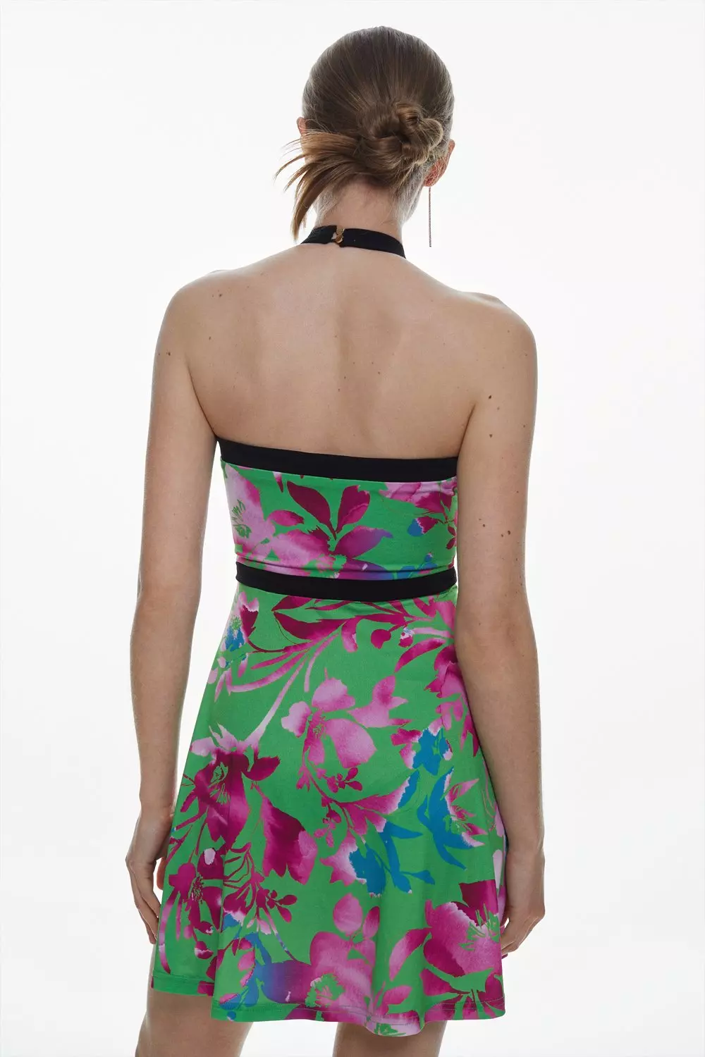 Bcbg strappy 2025 floral bodycon dress