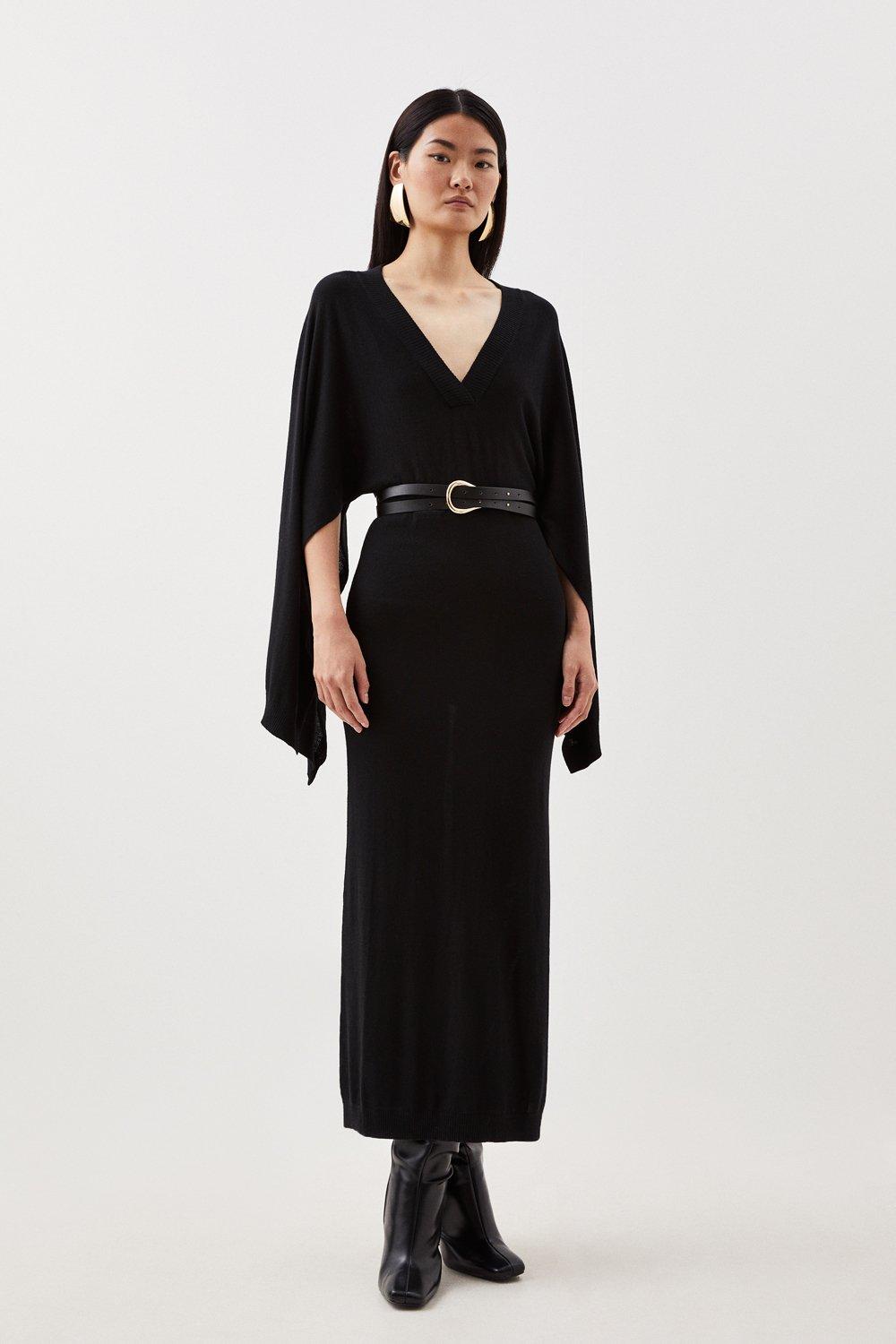 Karen millen outlet black dress sale