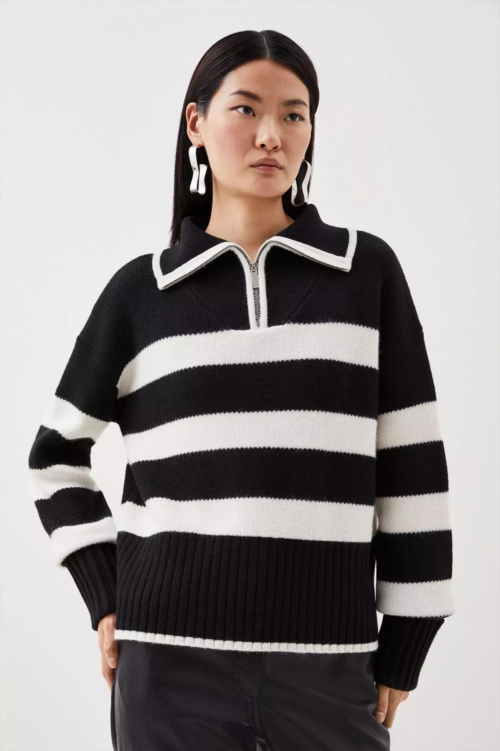 Karen millen striped jumper sale