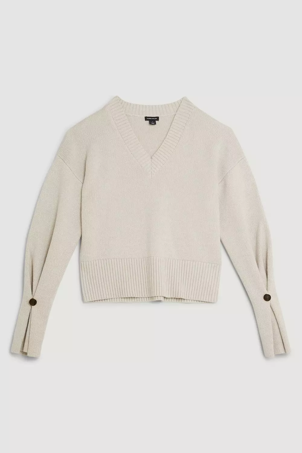 V Neck Premium Alpaca Wool Blend Mid Weight Full Sleeve Knit