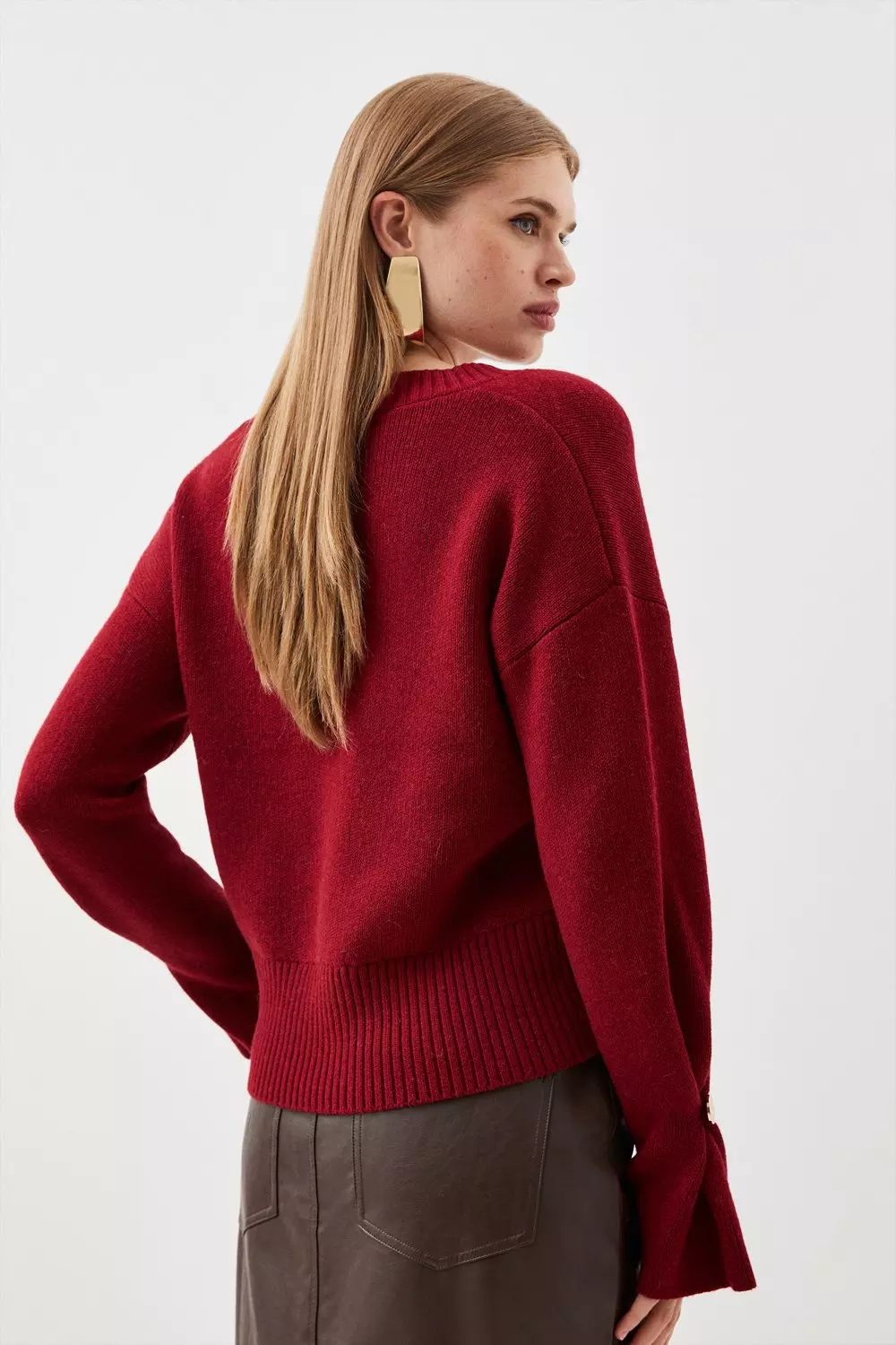 Alpaca Wool-Blend V-Neck Sweater curated on LTK