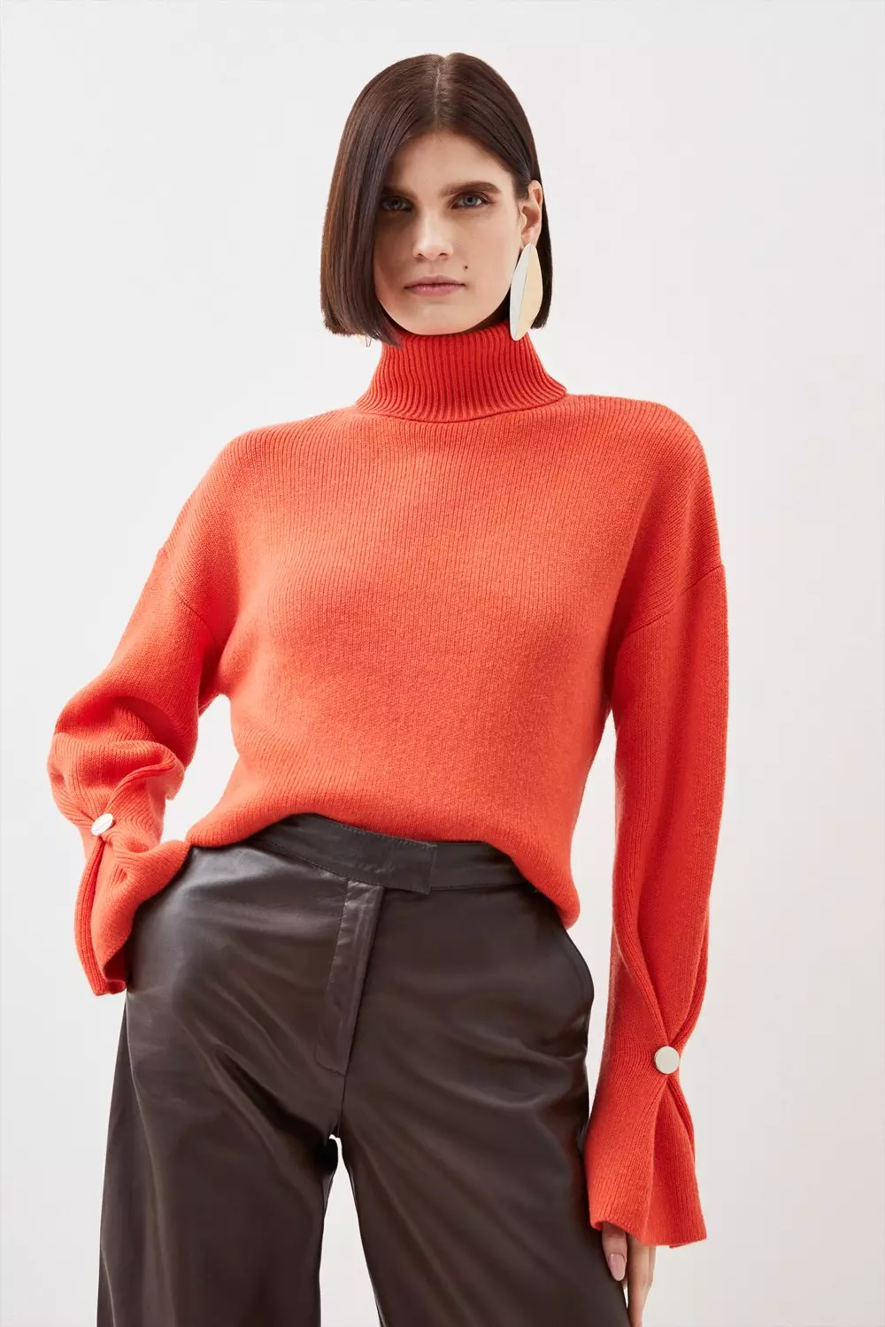 Karen millen 2025 orange jumper