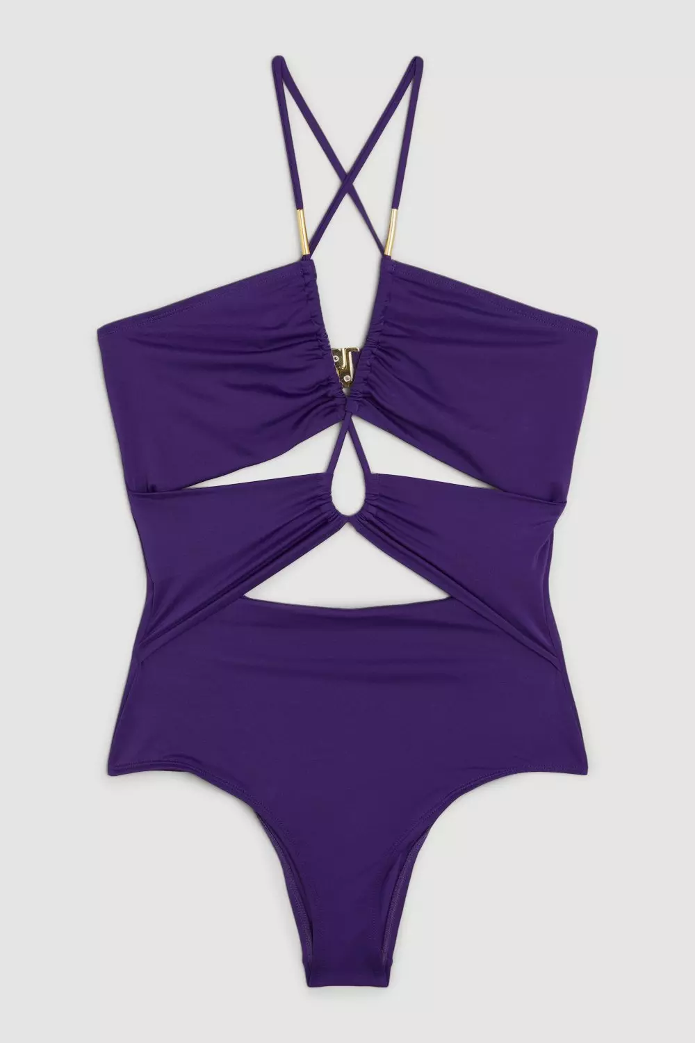 Tie front cut out on sale swimsuit