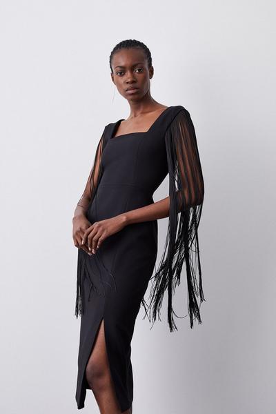 black tassel dress