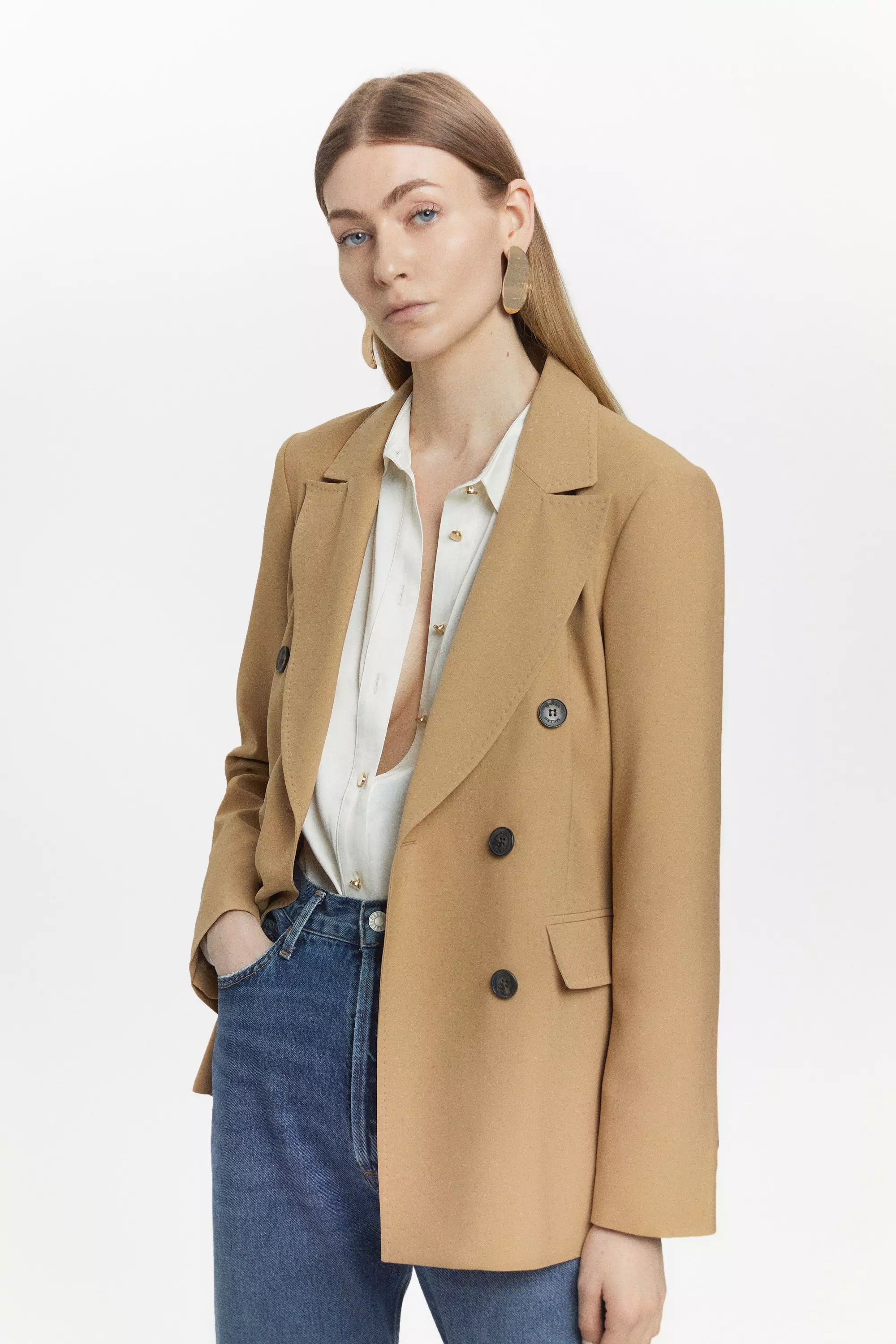 Karen millen double breasted on sale coat