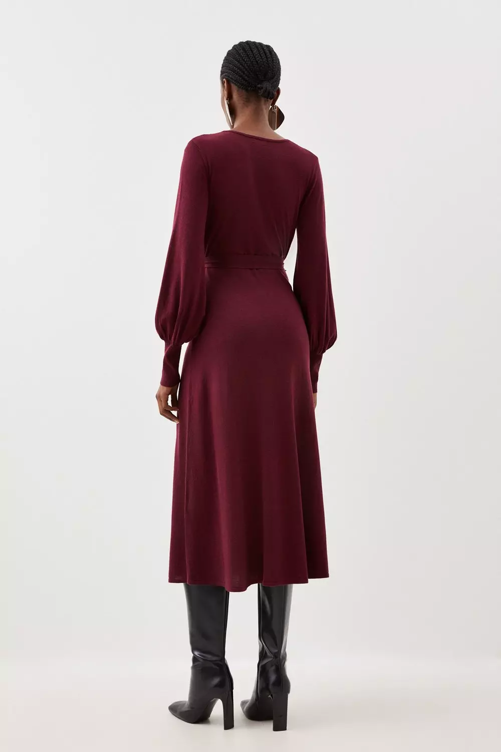 Midi dress clearance with full sleeves