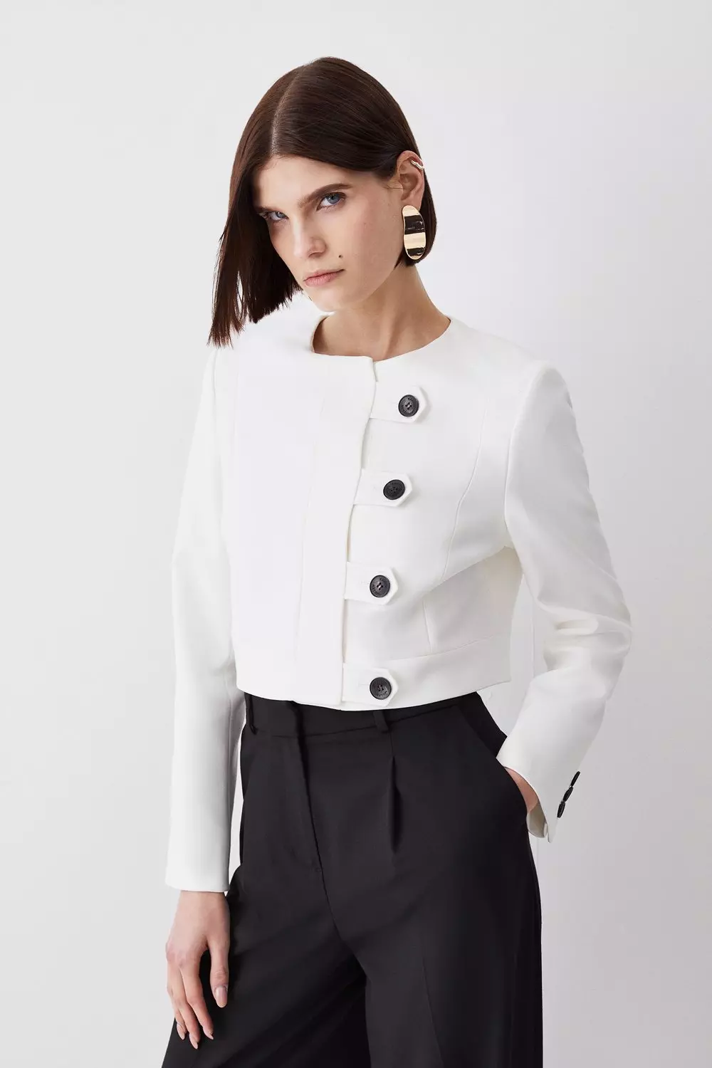 Formal store cropped jacket