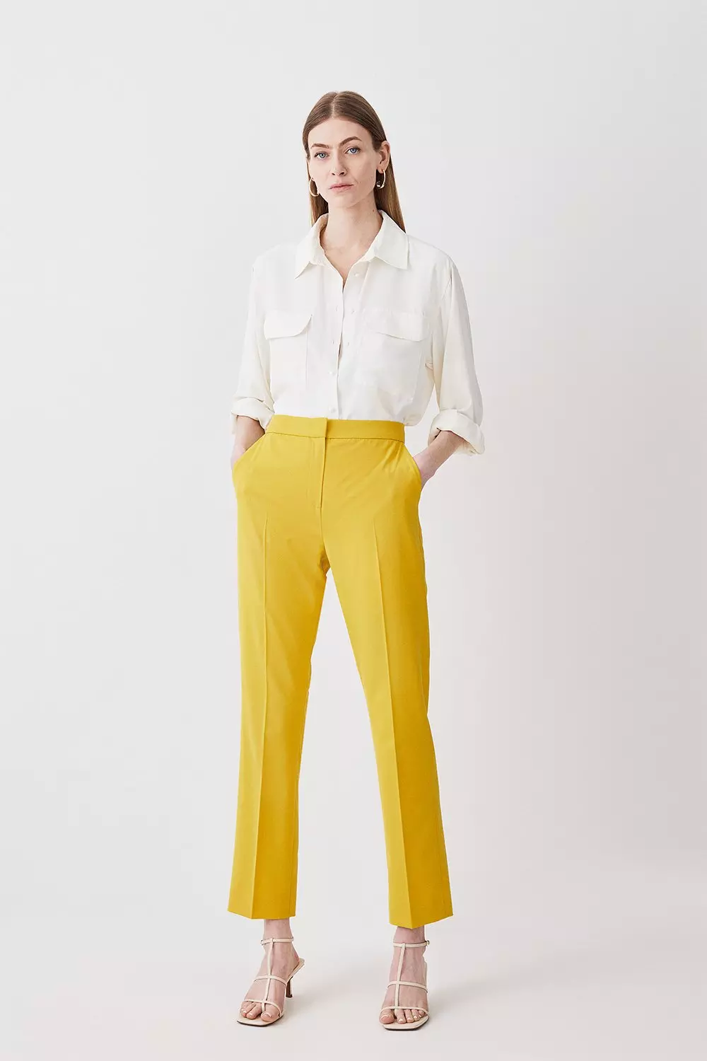 Polished Tailored Straight Leg Pants | Karen Millen