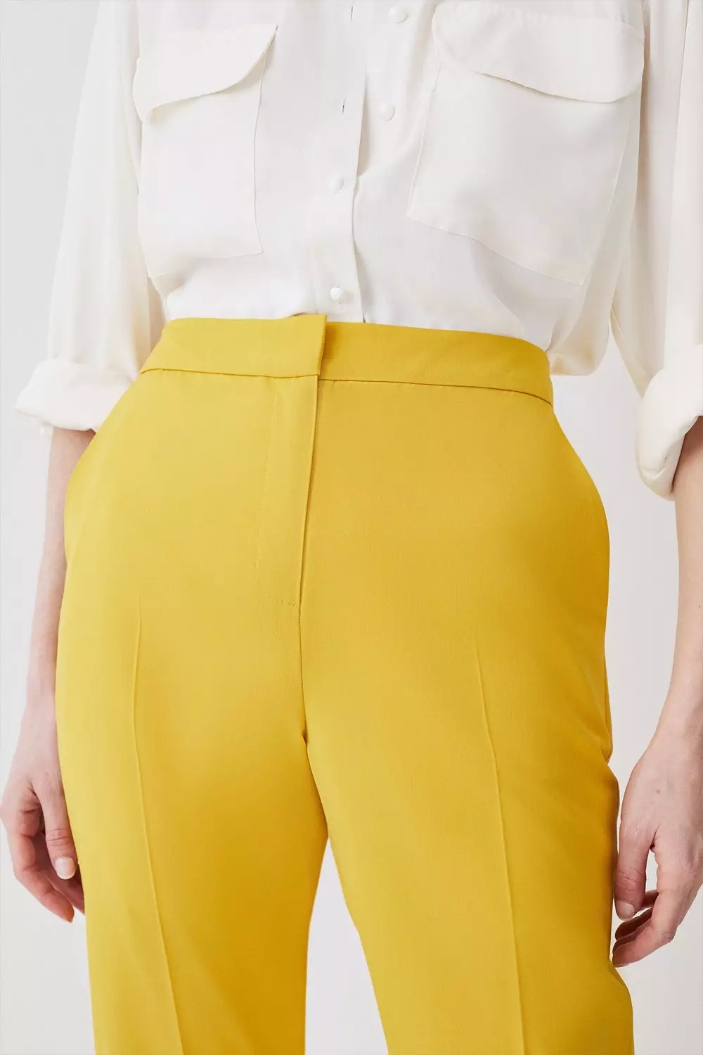 Topshop hotsell yellow trousers